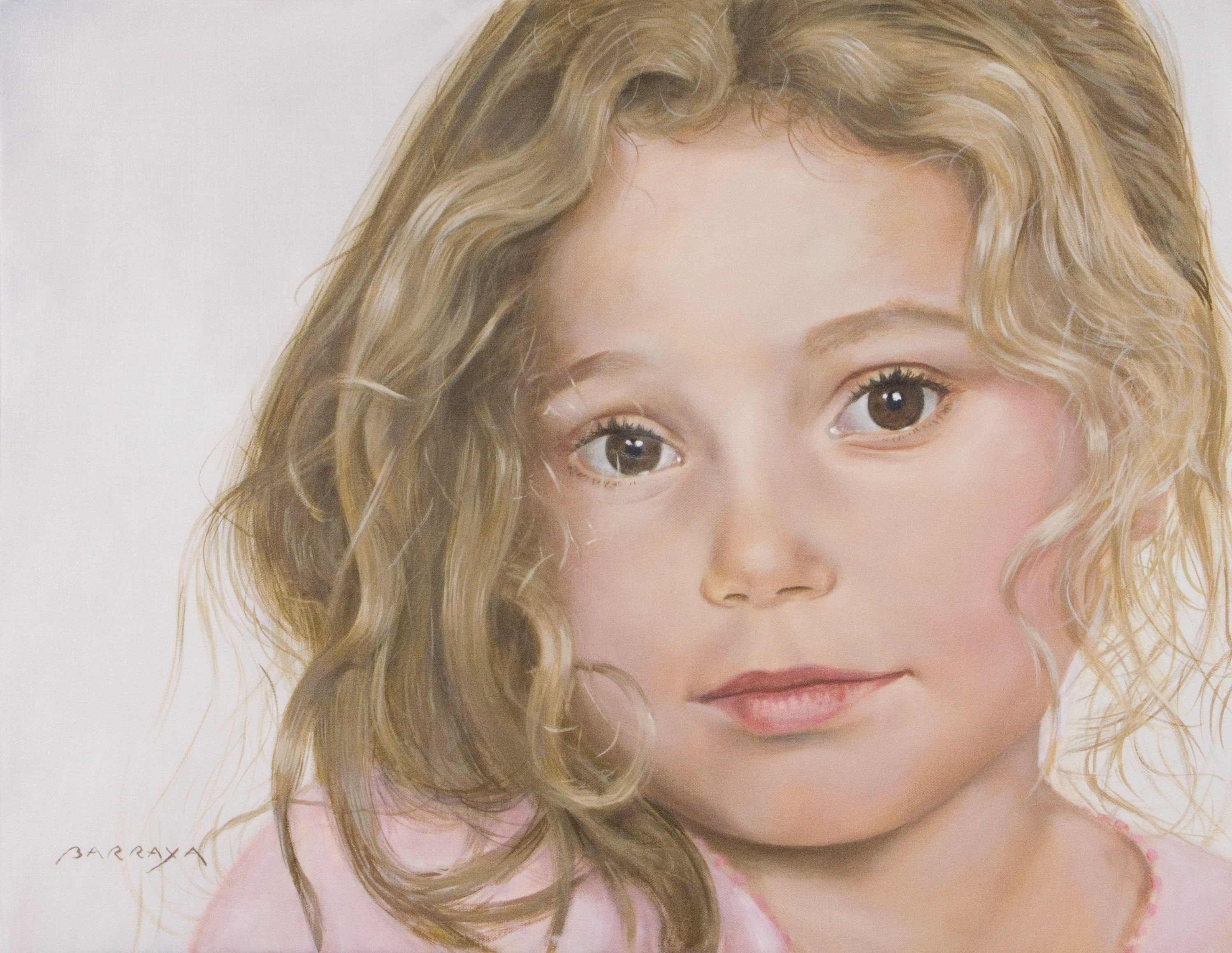 Leeloo : peindre le portrait de ma petite-fille à l’huile