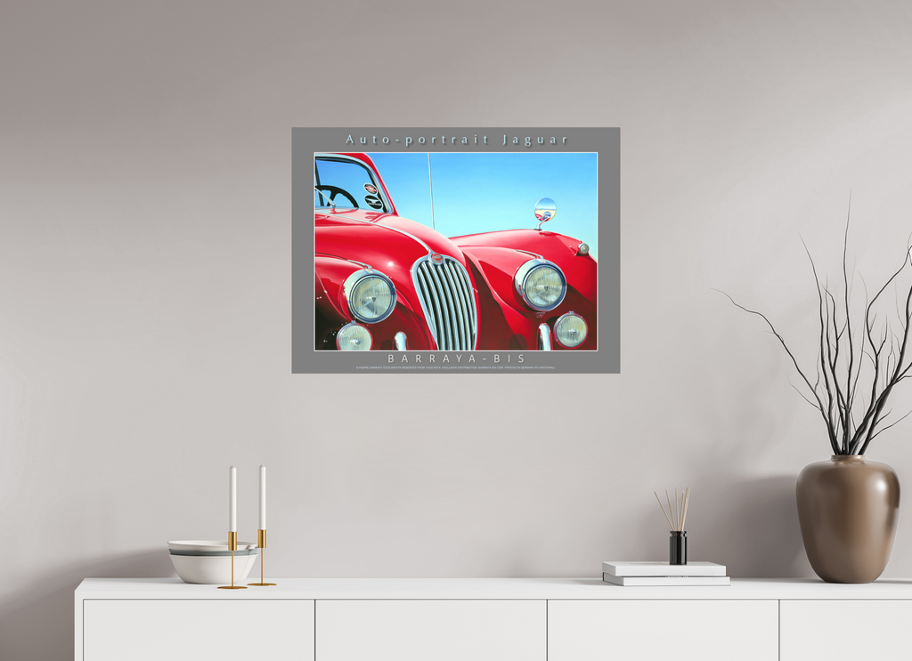 80 x 60 cm, sur papier mat Affiche Auto-portrait Jaguar.