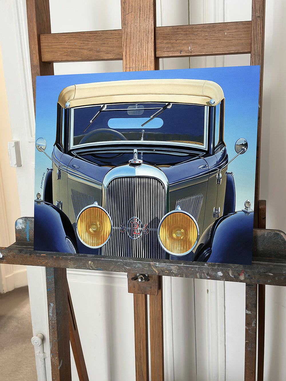 Auto-portrait Panhard .