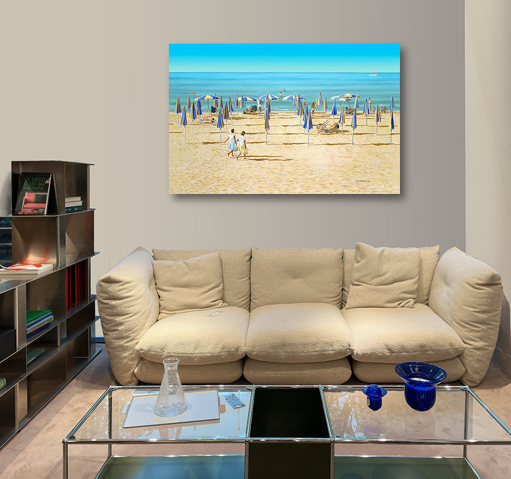 10 h du mat'. présenté sur le mur d'un  salon. / Barraya-bis