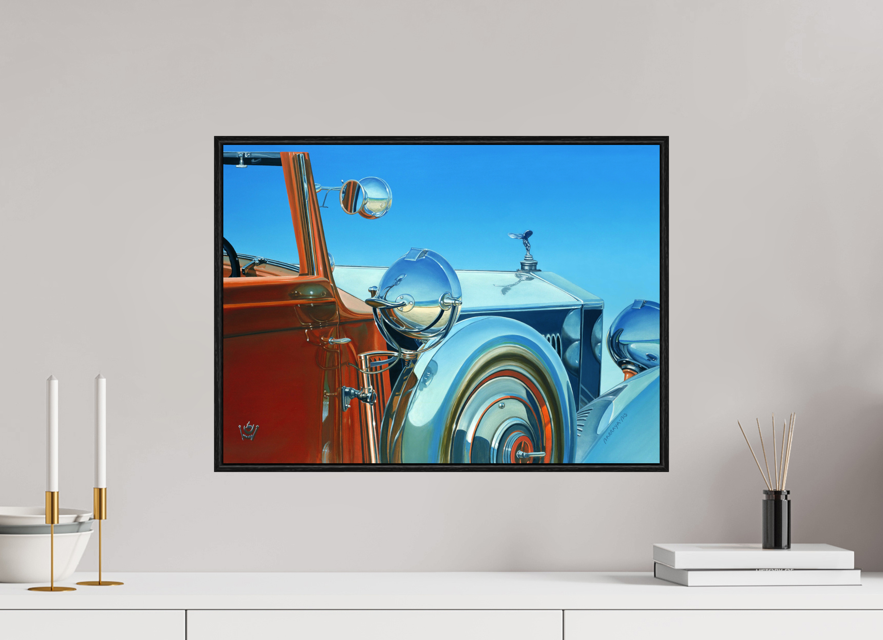 Auto-Portrait-Rolls of the Maharajah.