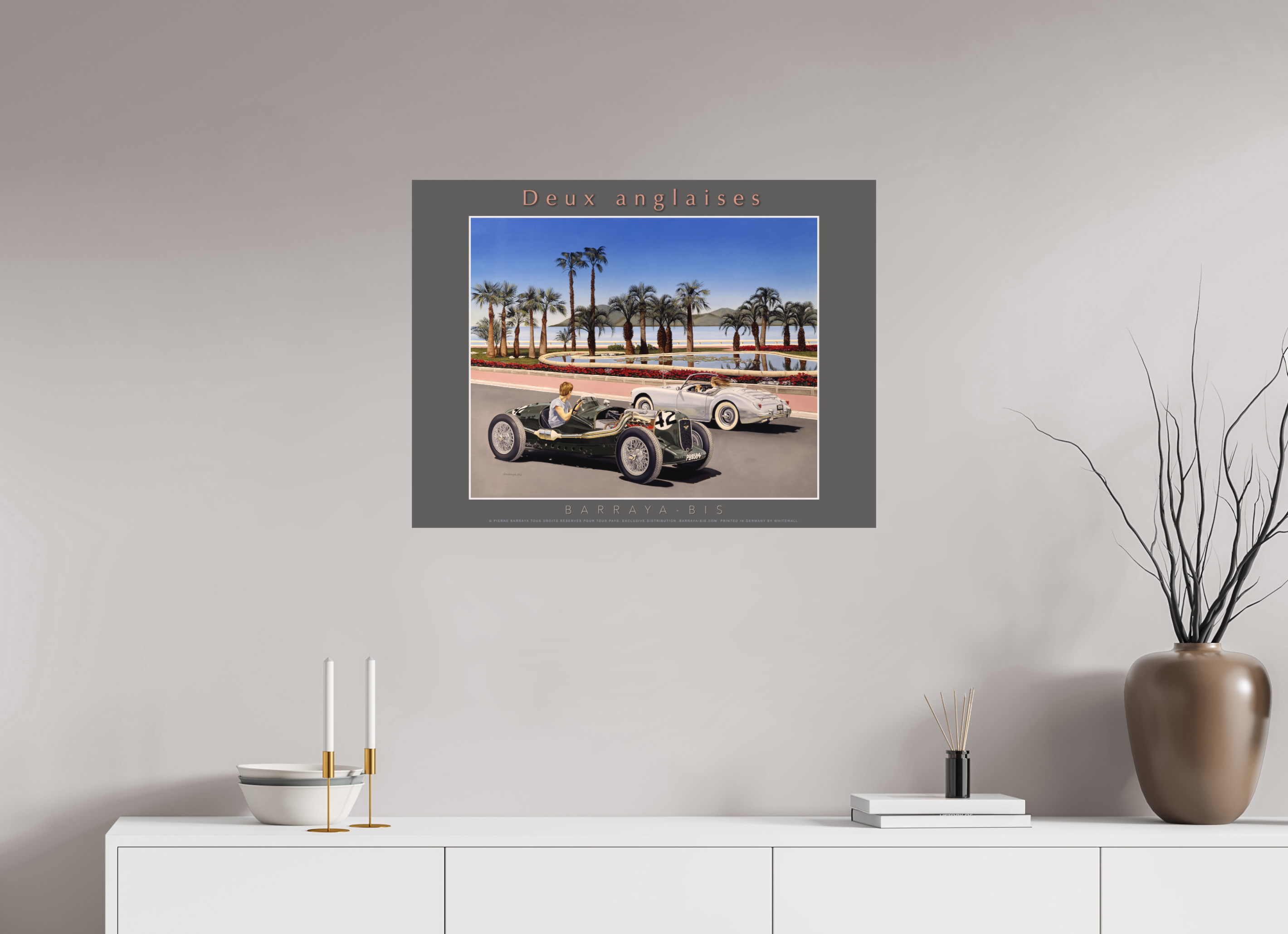 80 x 60 cm, sur papier mat Affiche Deux anglaises.