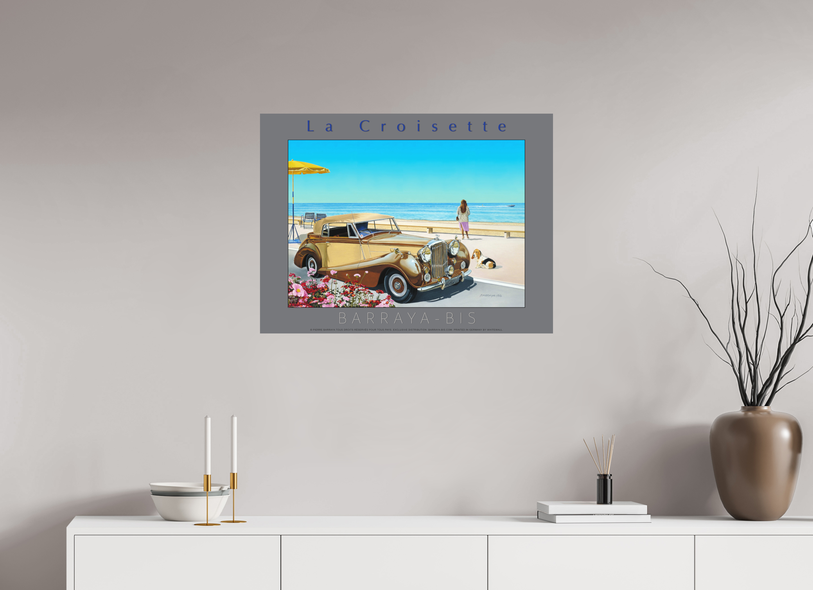 80 x 60 cm, sur papier mat Affiche La Croisette.