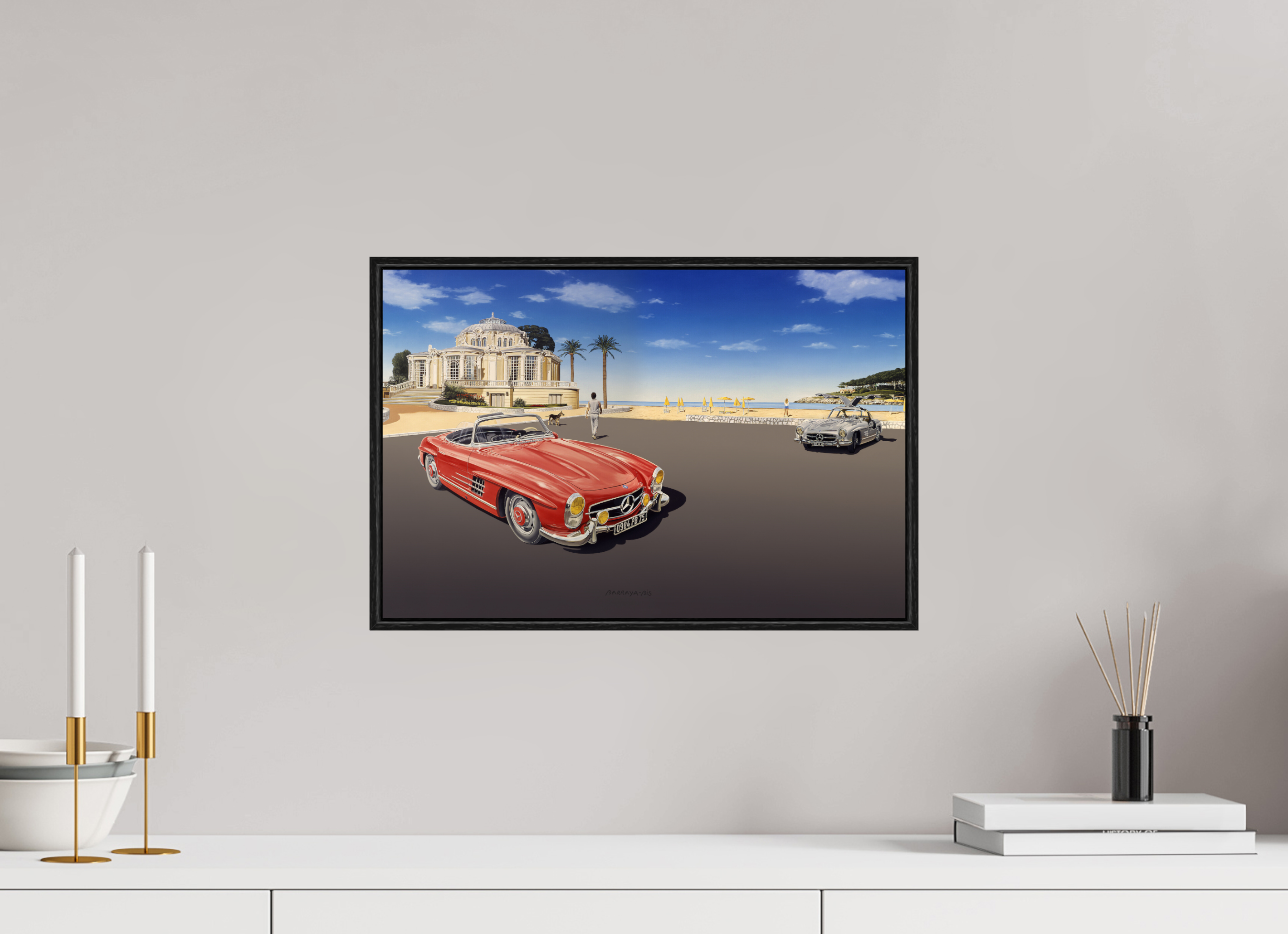 45 x 30 cm, Sur Alu Dibond Mat Cadre 6mm noir Rendez-vous