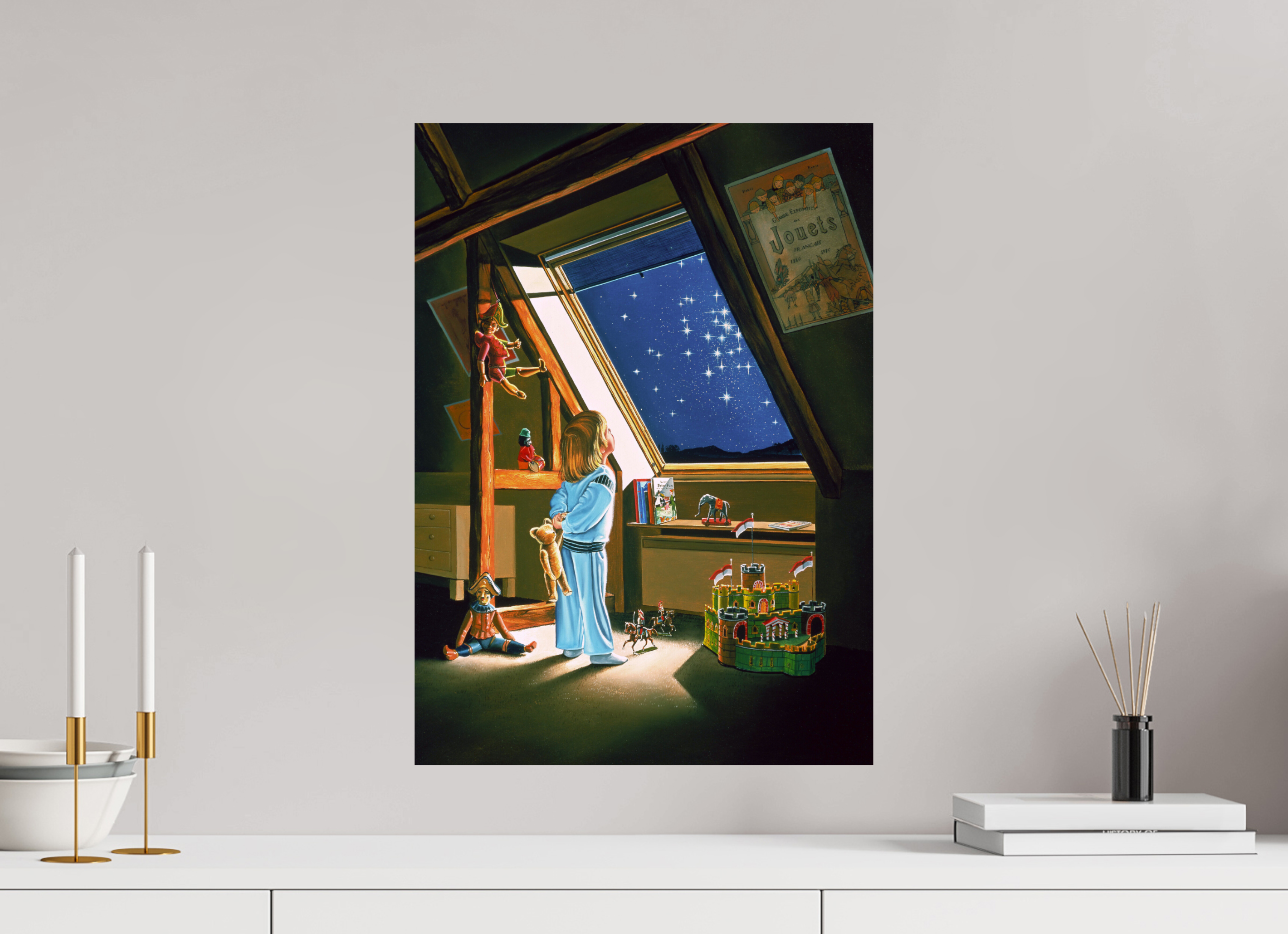 40 x 56 cm, Sur alu Dibond mat Poussière d'étoiles.