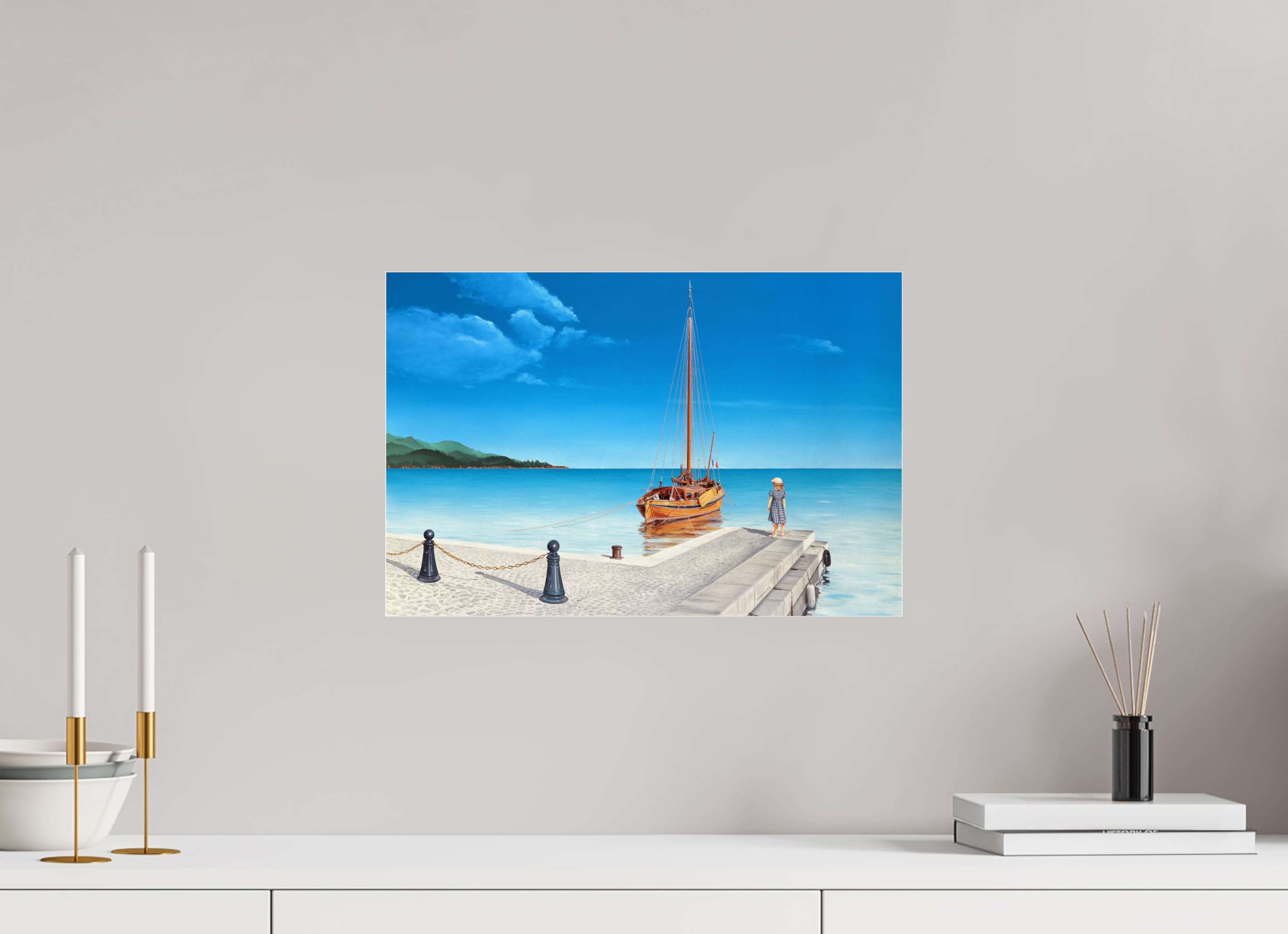 45 x 30 cm, Sous Plexiglas Brillant Trotse-Paw.