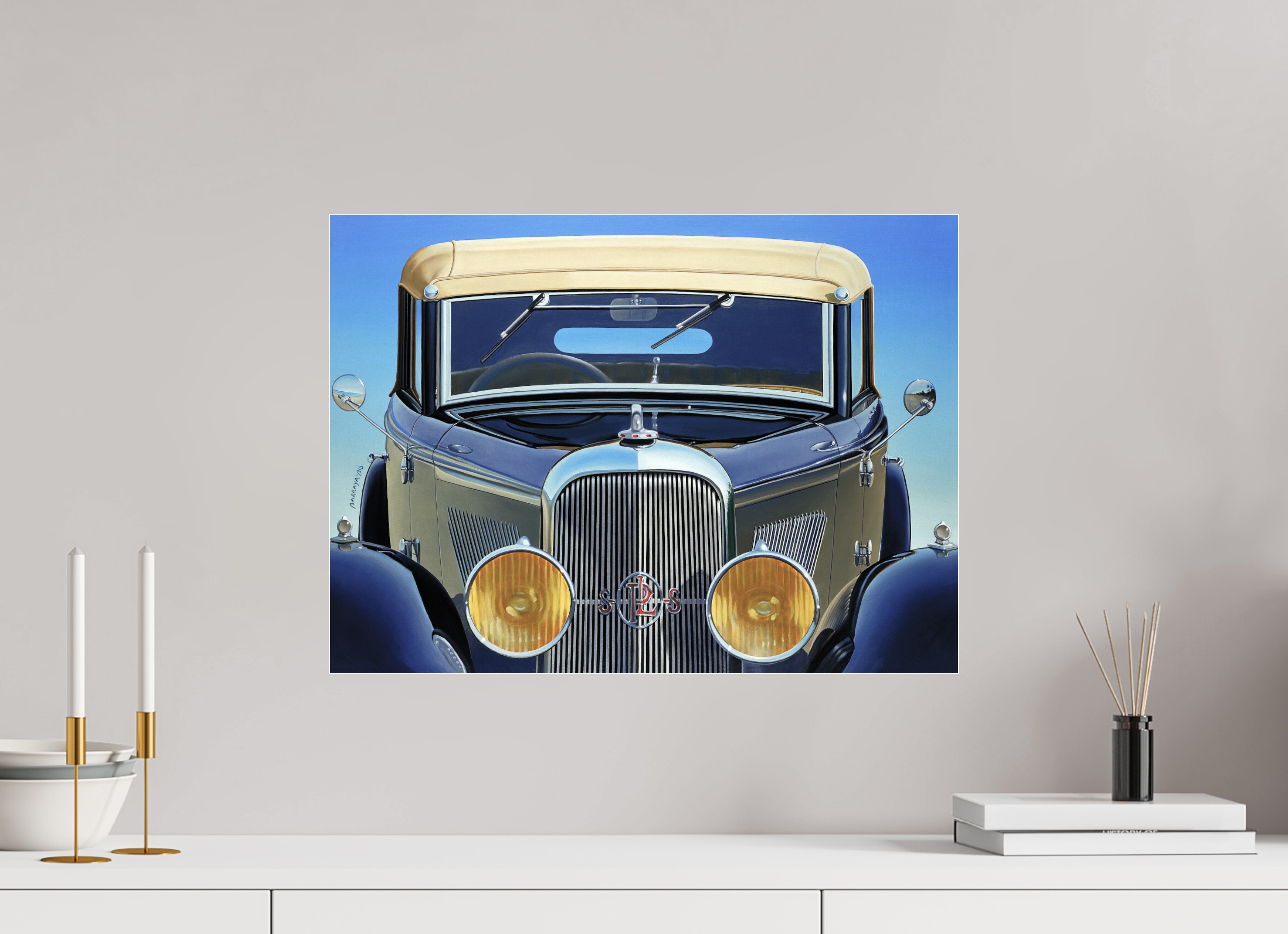 Auto-portrait Panhard .