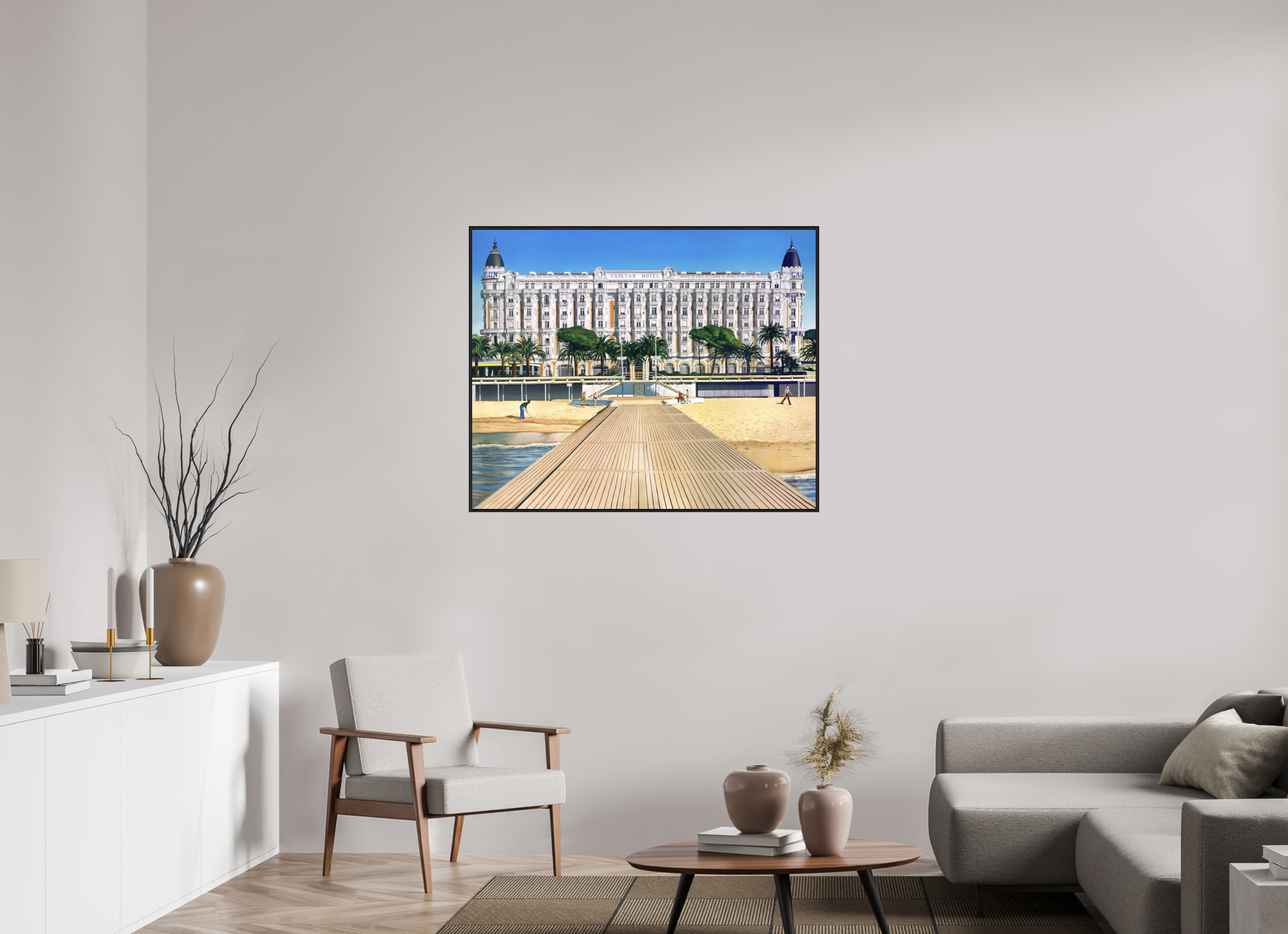 110,7 x 90 cm, Sur Alu Dibond Mat Cadre 6mm noir La star des Tzars.