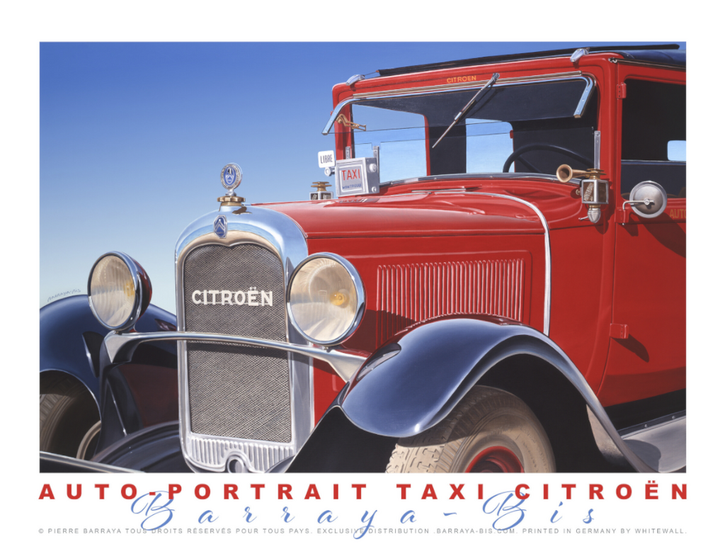 Main image Affiche Auto-Portrait Taxi Citroën.