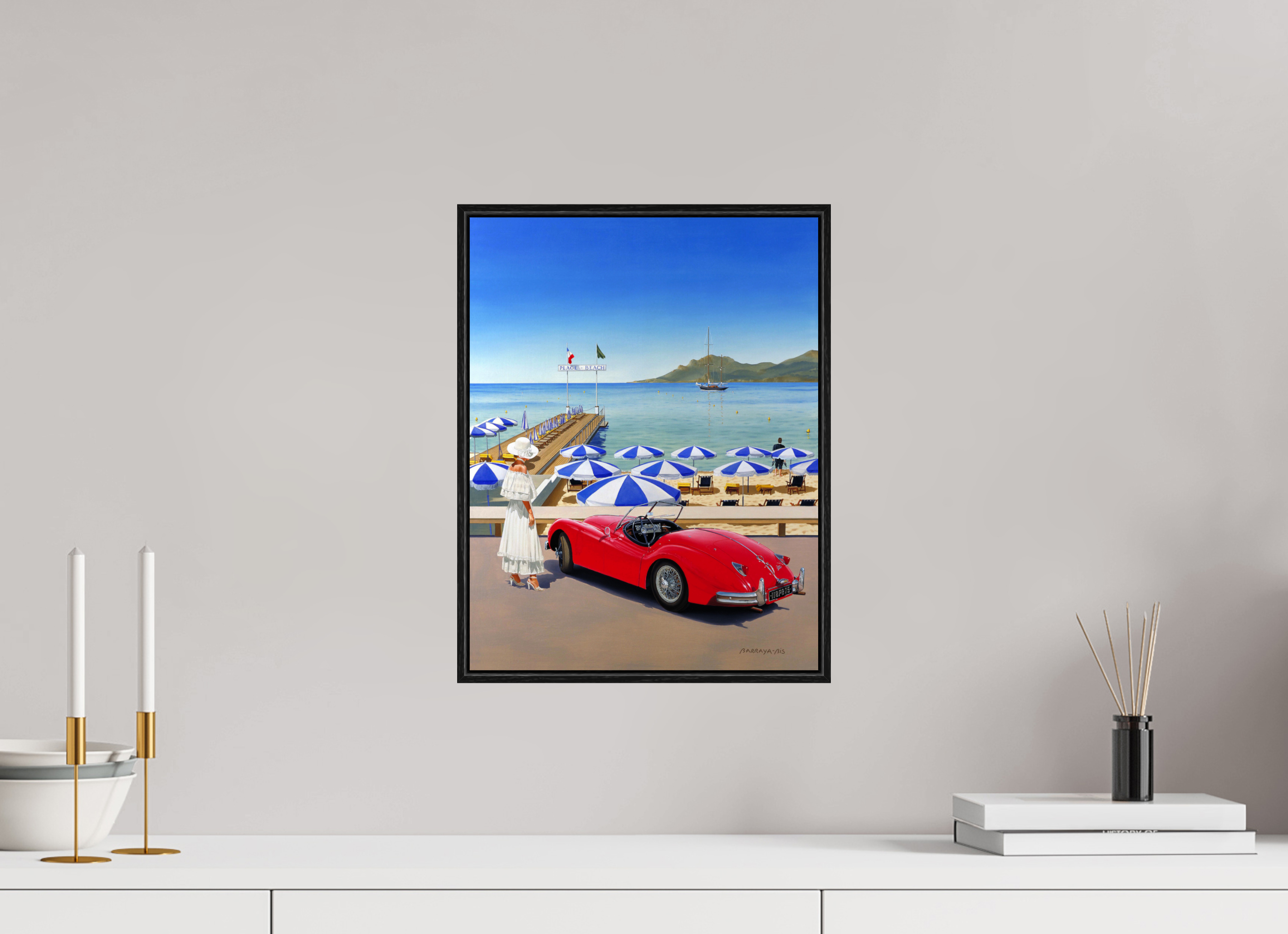 30 x 39 cm, Sur Alu Dibond Mat Cadre 6mm noir Extérieur jour.