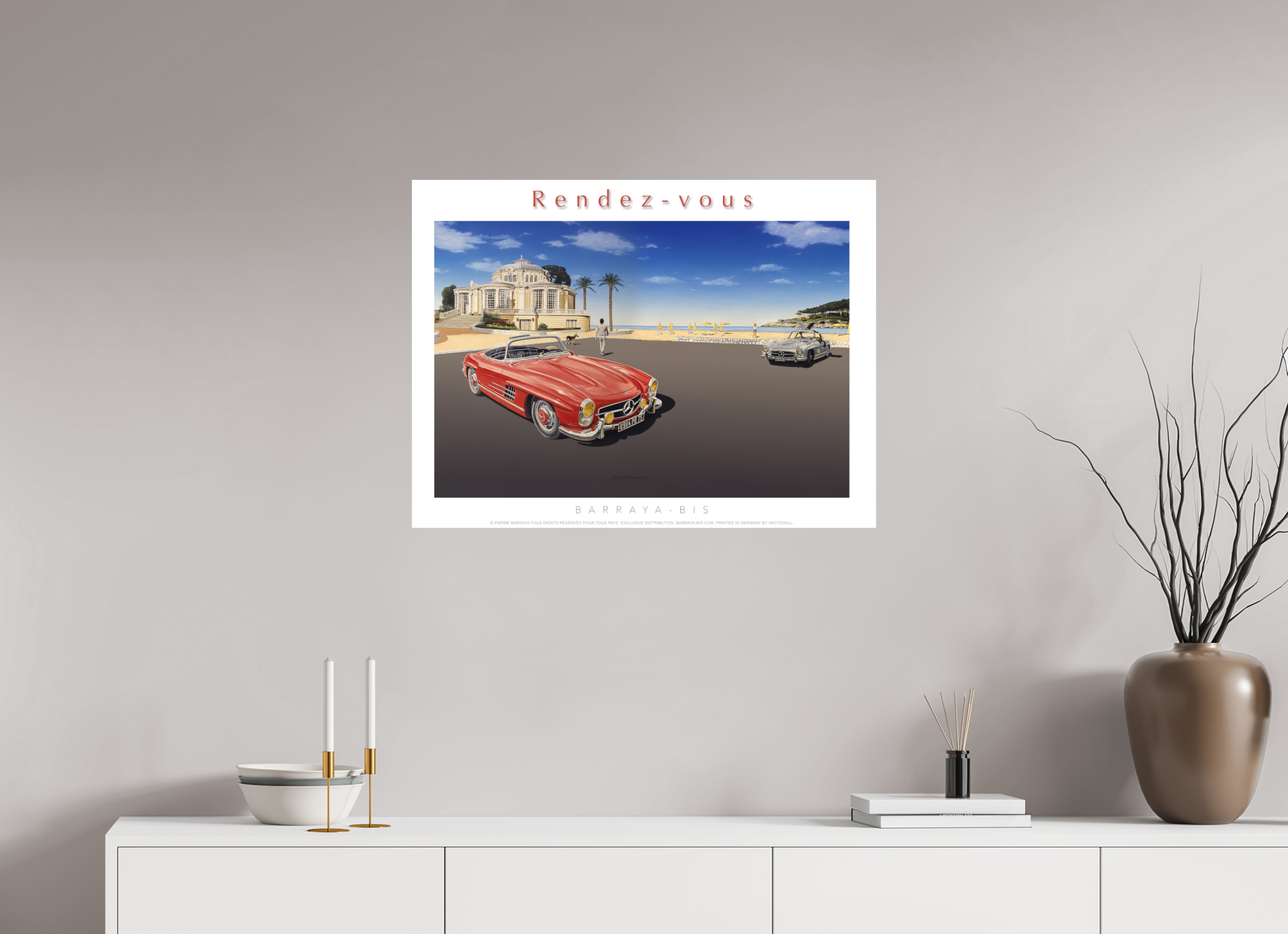 80 x 60 cm, sur papier mat Affiche Rendez-vous.