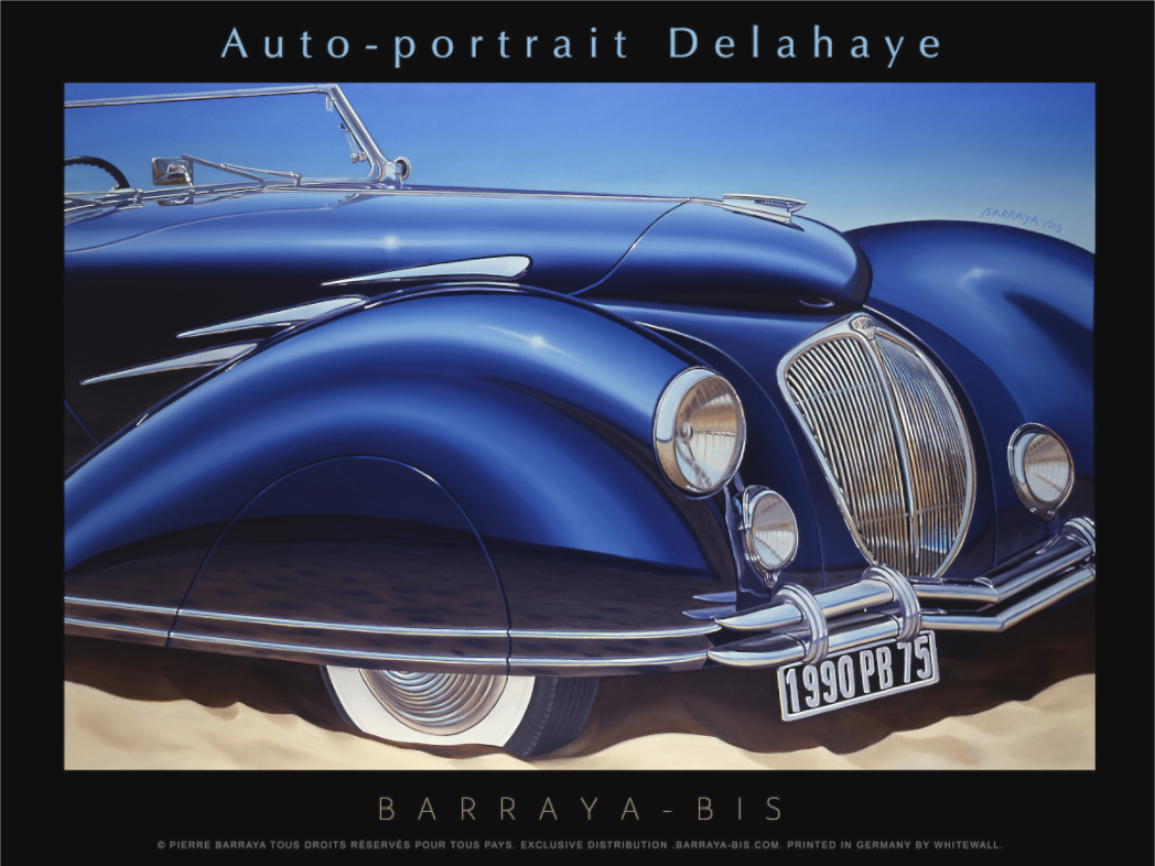 Main image Affiche Auto-portrait Delahaye.