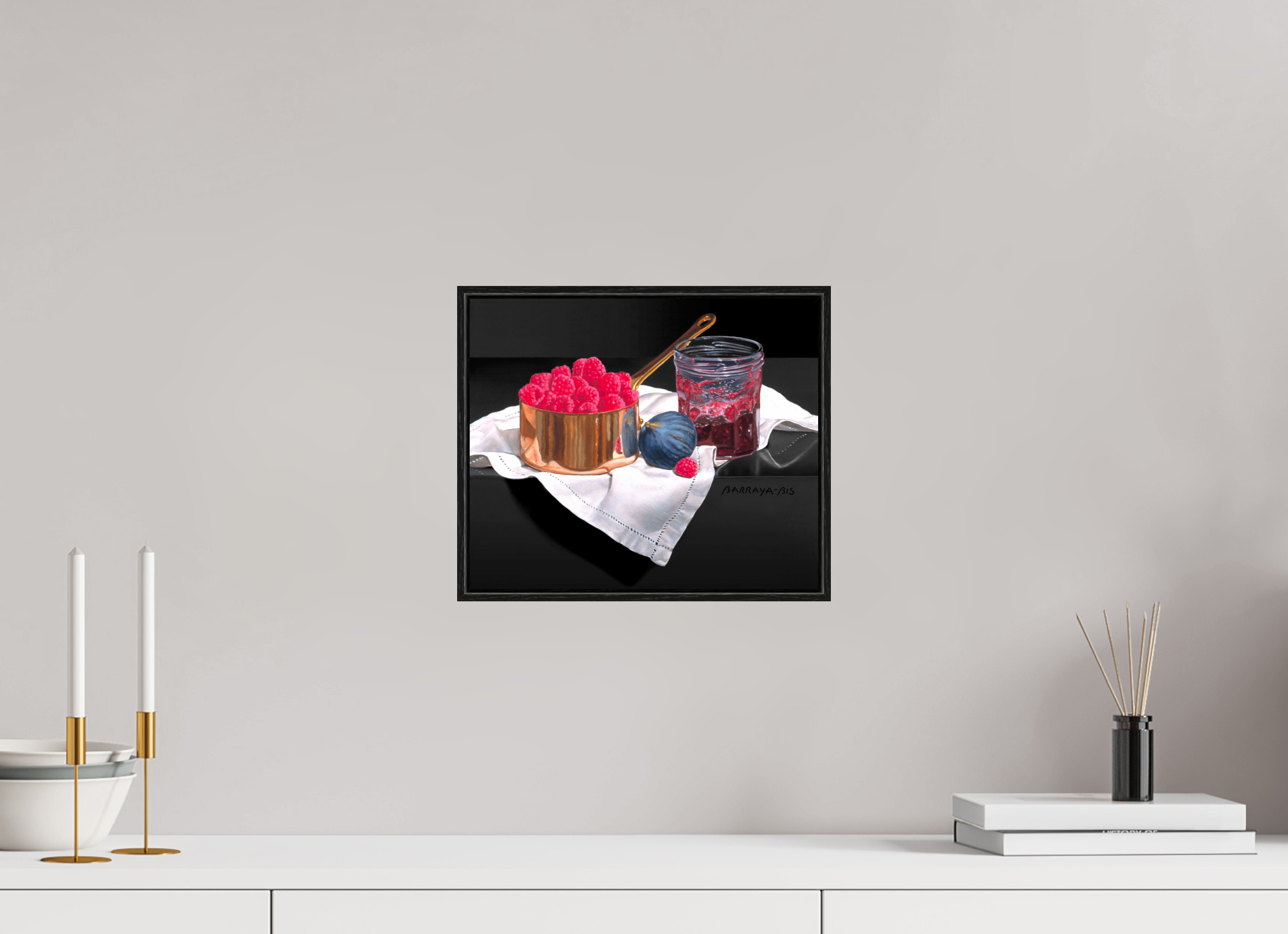 30 x 25 cm, Sur Alu Dibond Mat Cadre 6mm noir Autrefois