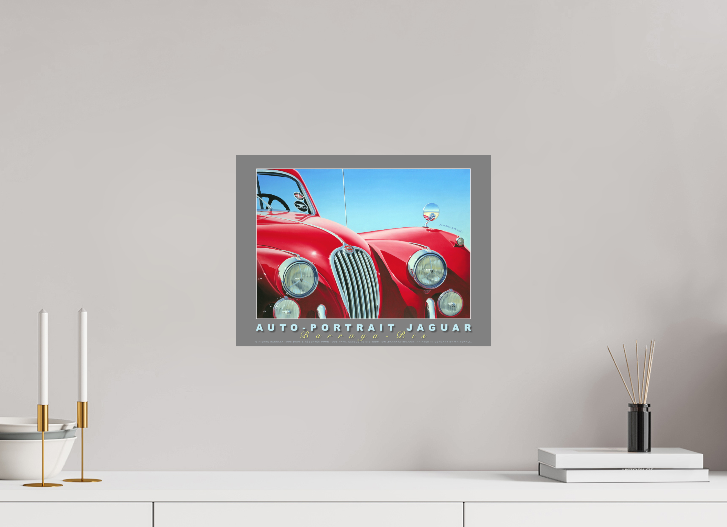 40 x 30 cm, sur papier mat Affiche Auto-portrait Jaguar.