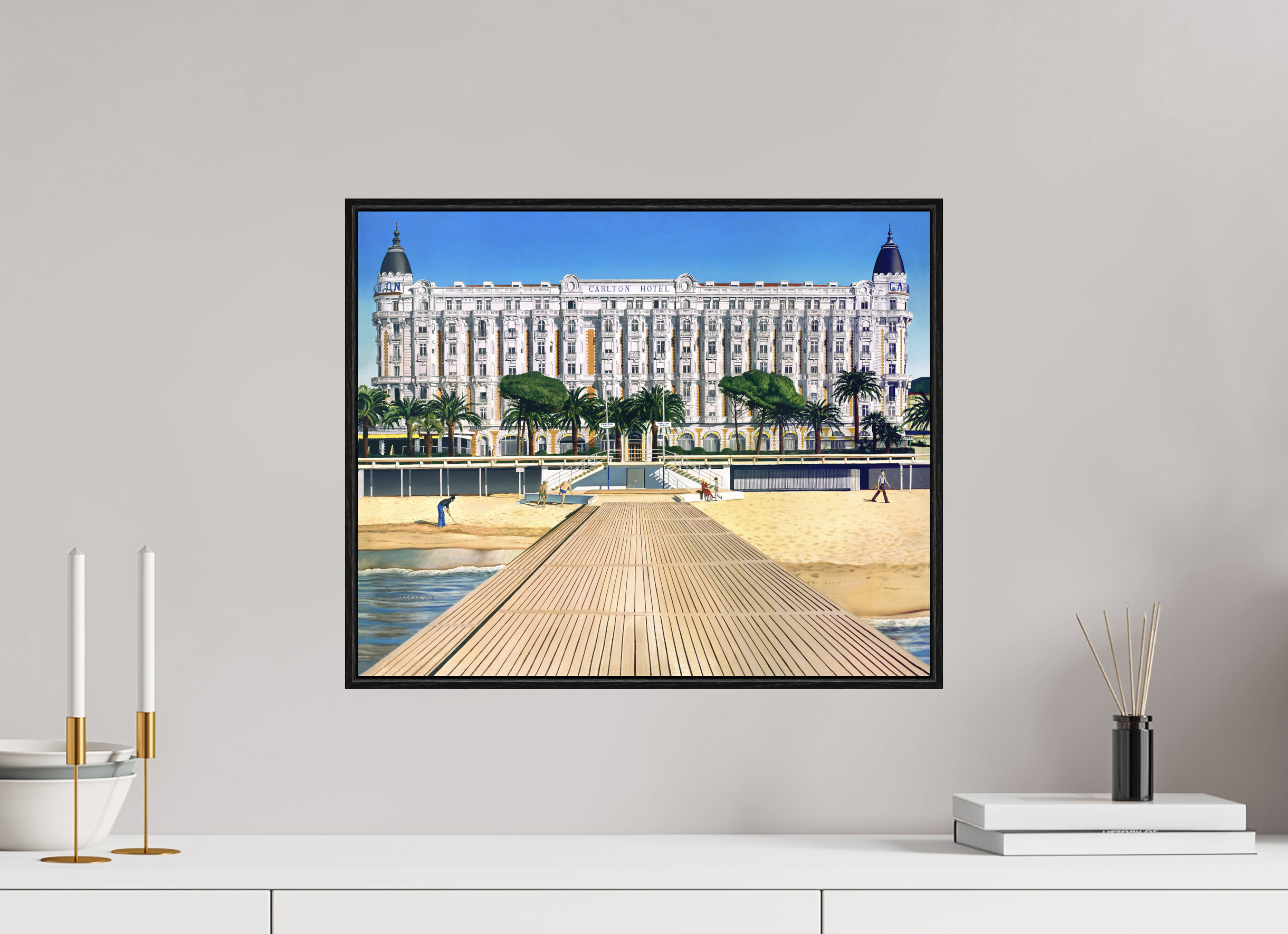 49,2 x 40 cm, Sur Alu Dibond Mat Cadre 6mm noir La star des Tzars.