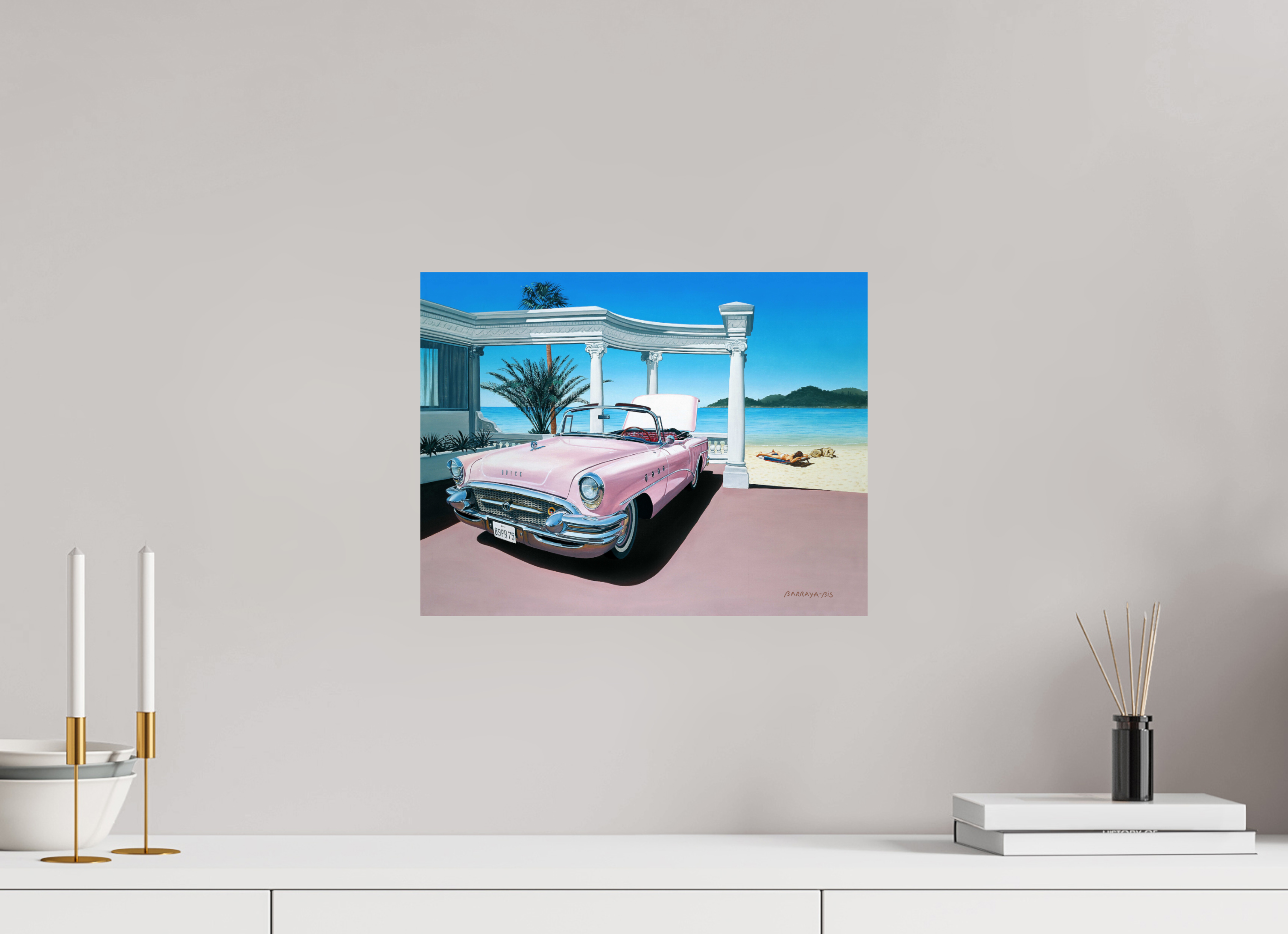 39 x 30 cm, Sur alu Dibond mat La vie en rose.