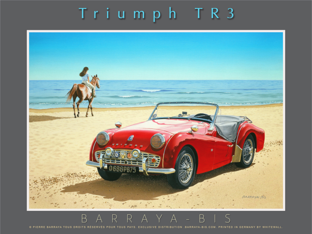Main image Affiche Triumph TR3.