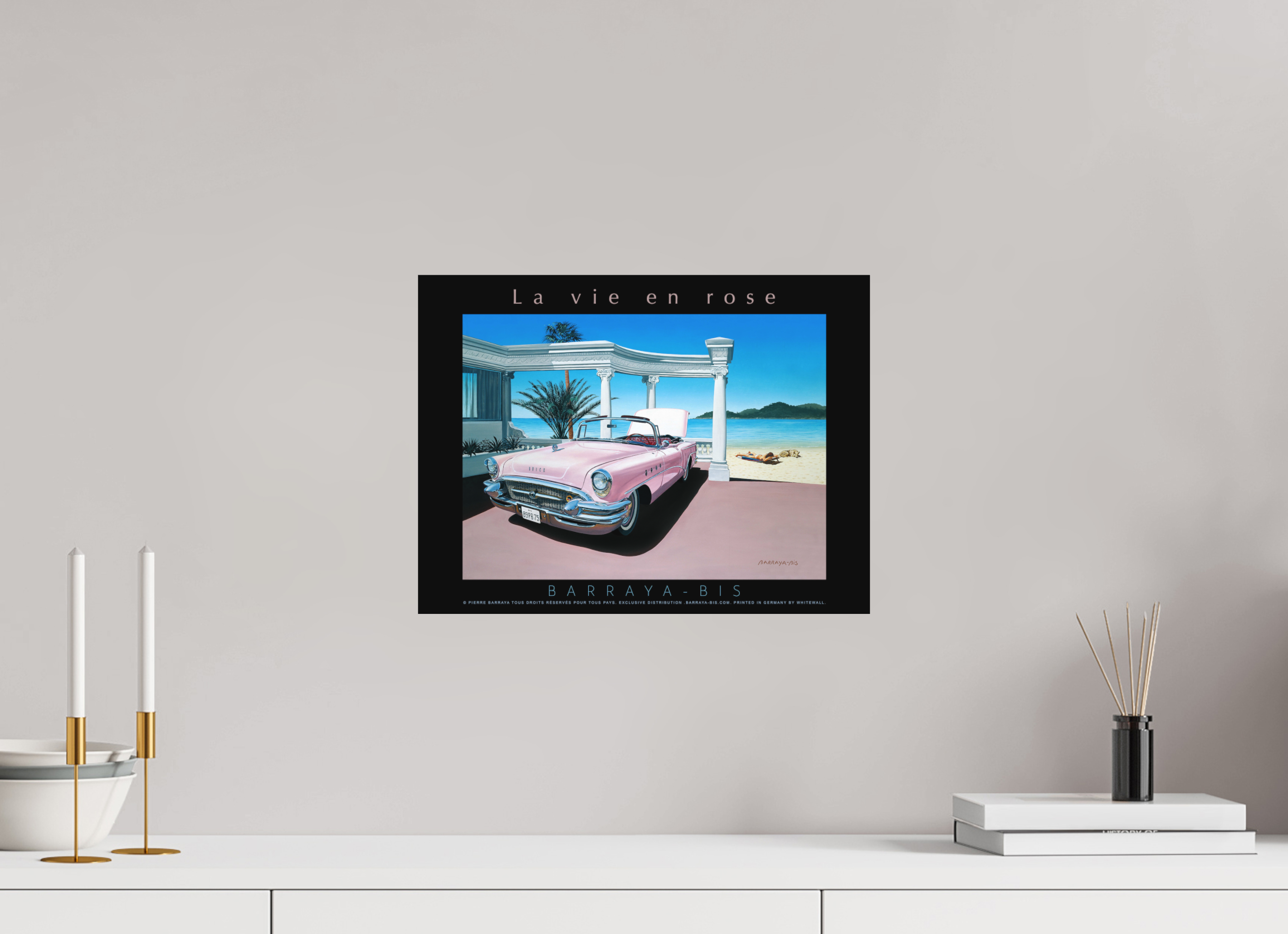 40 x 30 cm, sur papier mat Affiche La vie en rose.
