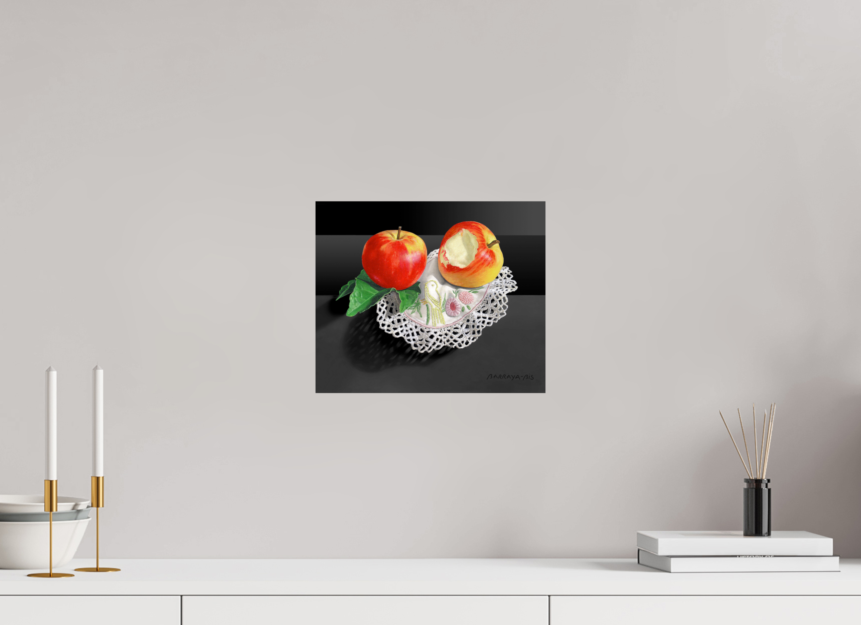 30 x 25 cm, Sur alu Dibond mat Adam et Ève.