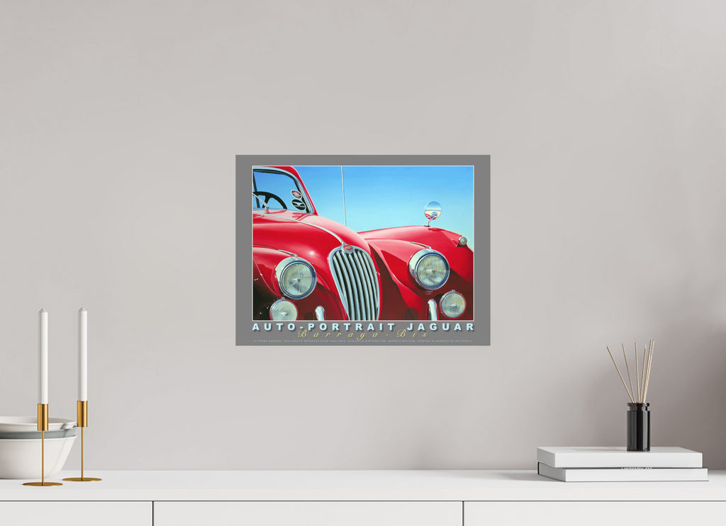 40 x 30 cm, sur papier mat Auto-portrait Jaguar.