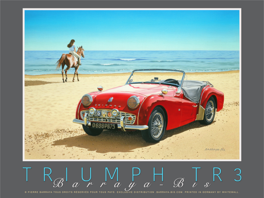 Main image Affiche Triumph TR3.