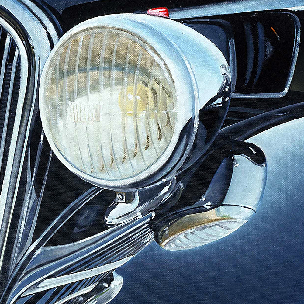 Auto-portrait Traction./ barraya-bis /détail du ,phare / Impressio HR