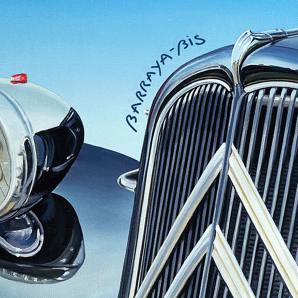 Auto-portrait Traction./ barraya-bis /détail signature / Impression HR