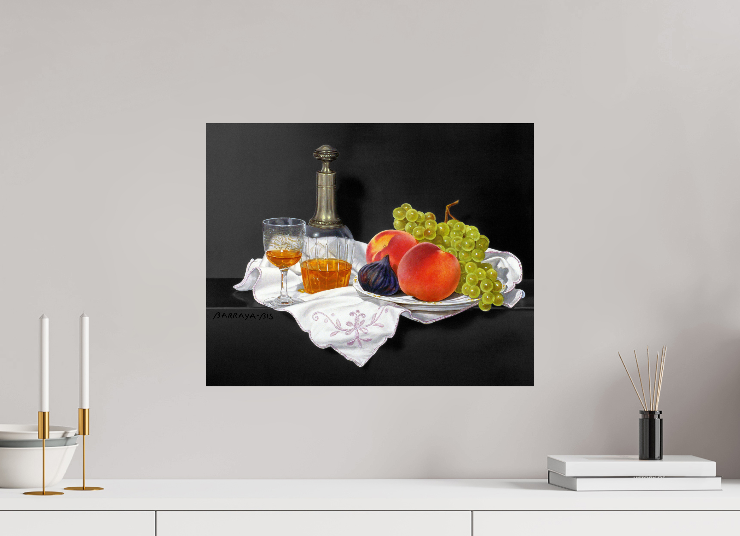 49,7 x 40 cm, Sur alu Dibond mat Bénédictine.