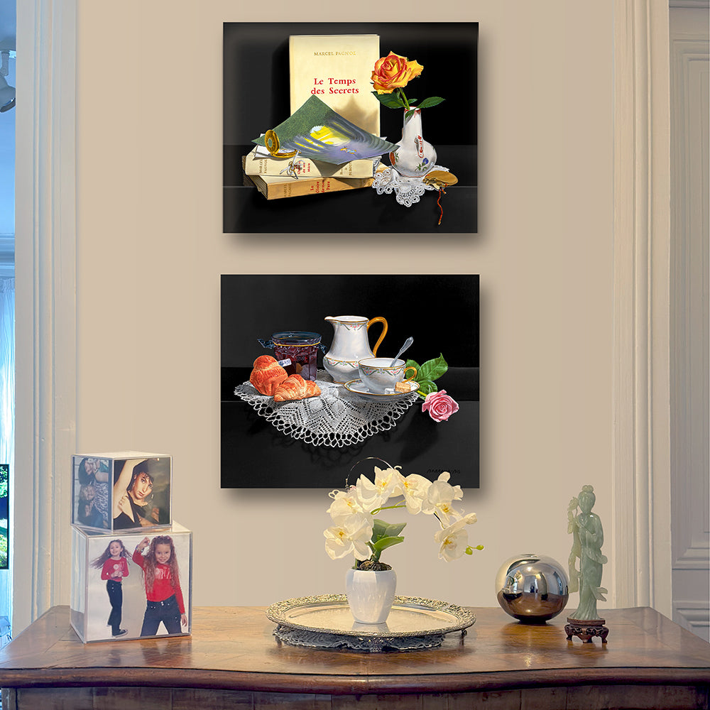 Bonjour Dijon.  et Jadis deux tableaux en impression numérique HD dans entrée. Barraya-bis