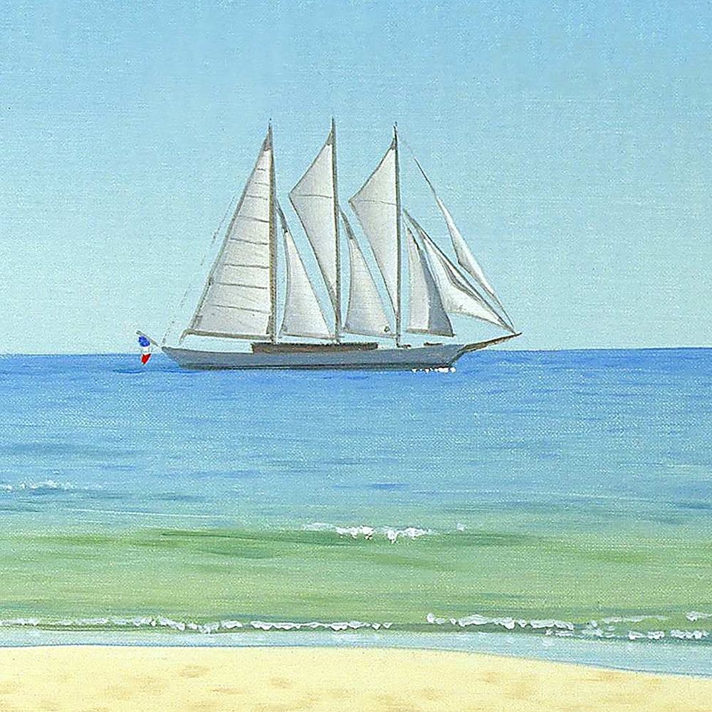 Élégance.détail du bateau au loin par barraya-bis en impression HR