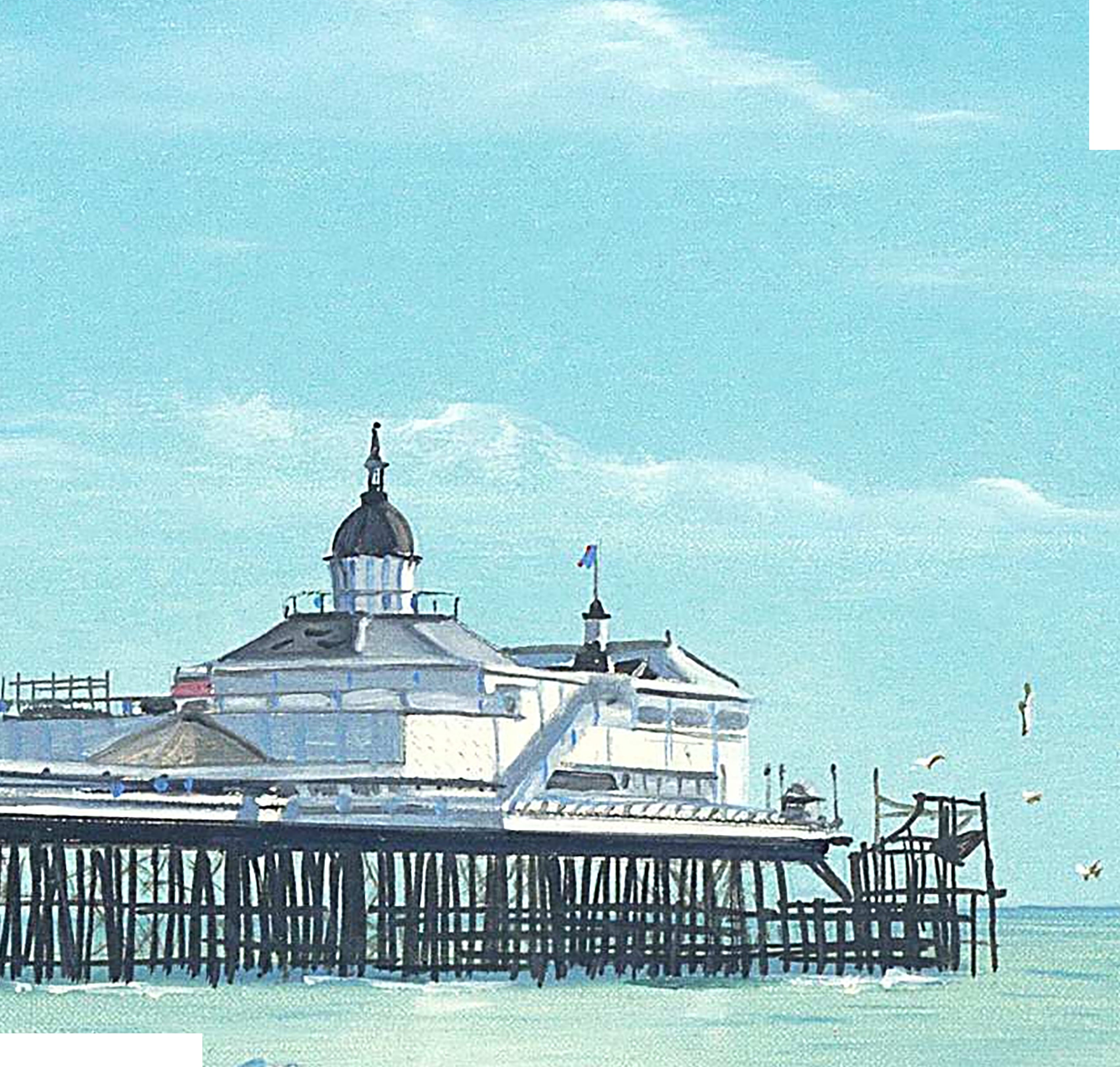 Escapade._barraya-bis_zoom_ ssur la jetée promenade. Impression n umérique HR