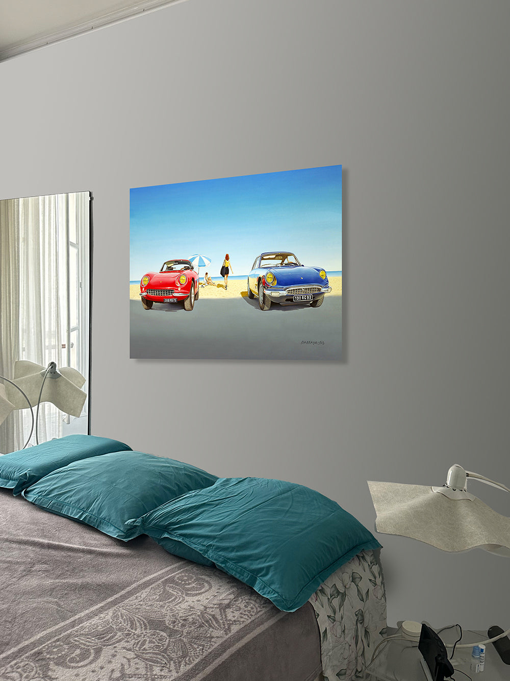 Ferrari-rêve. en situation dans chambre. Pr Barraya-bis Impression HD