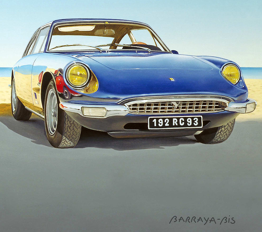 Ferrari-rêve. vdétail d'une Ferrari  avec signature barraya-bis