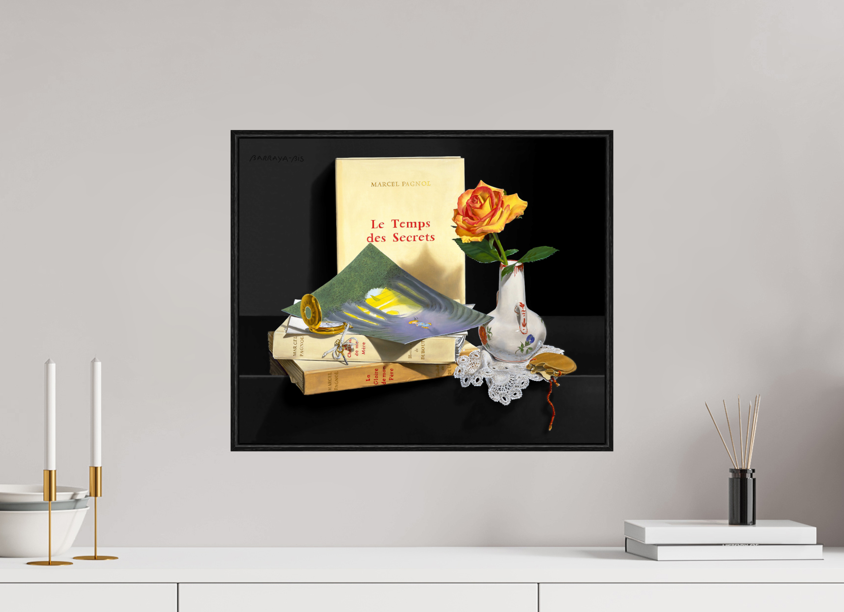 48 x 40 cm, Sur Alu Dibond Mat Cadre 6mm noir Jadis.