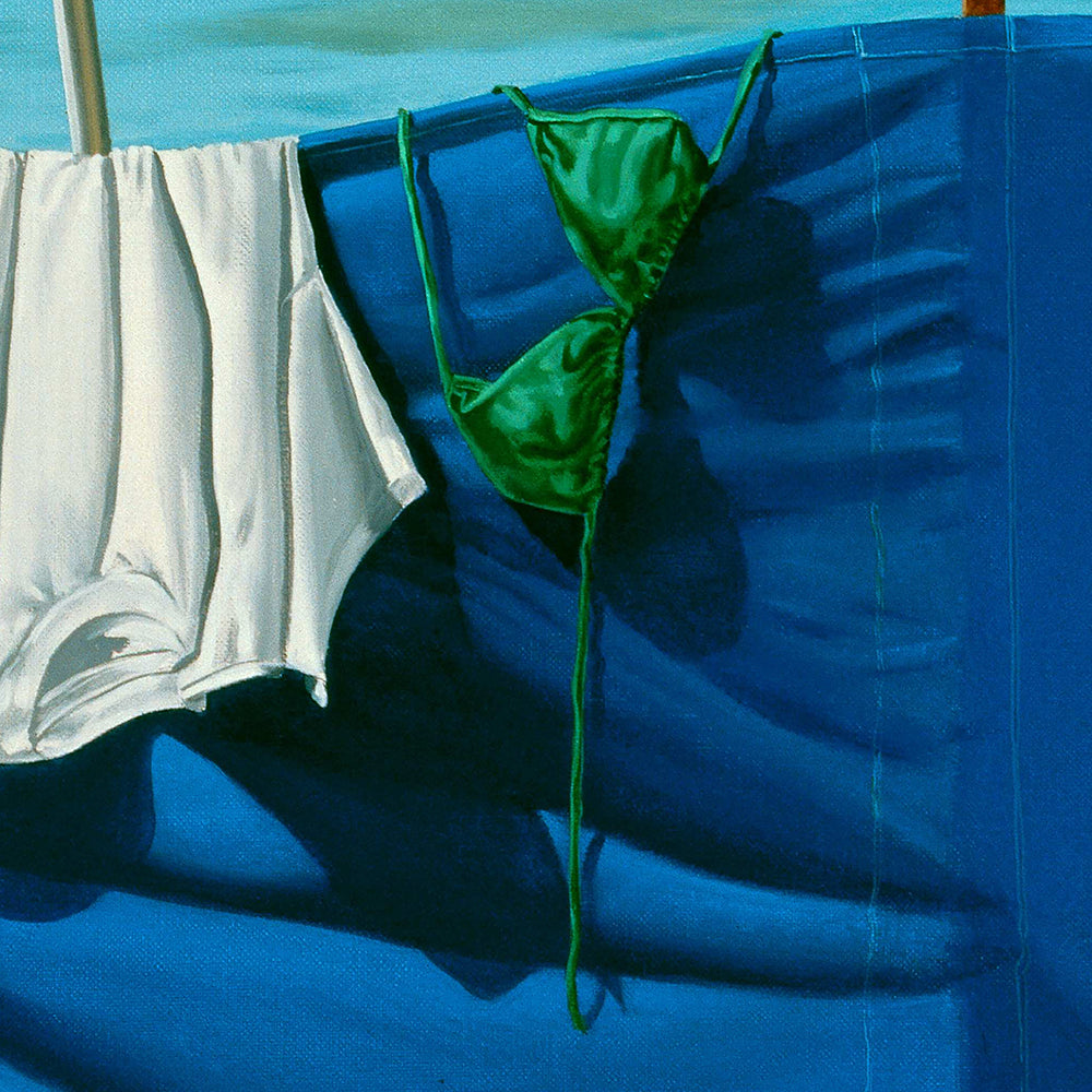 Jeux de plage. /  barraya-bis / zoom 1 / détail sue paravent / Impression HR