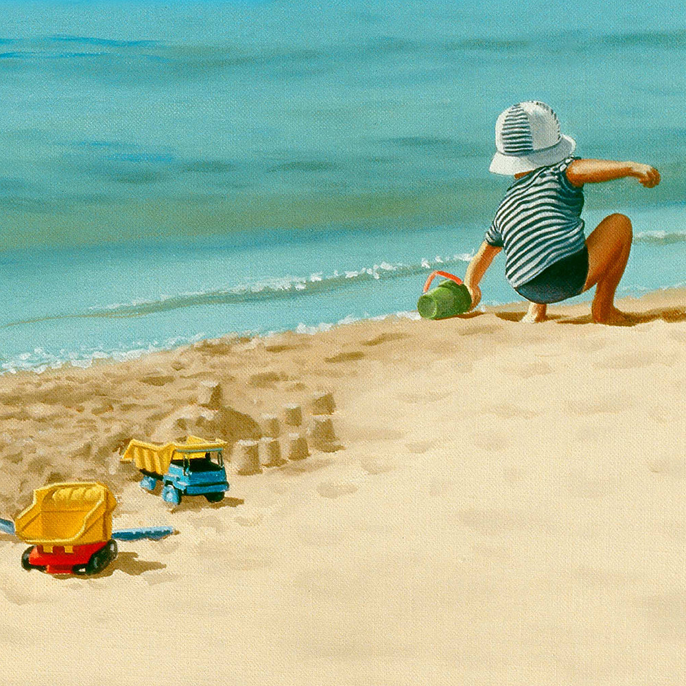 Jeux de plage. /  barraya-bis / zoom2 l'enfant /  Impression HR