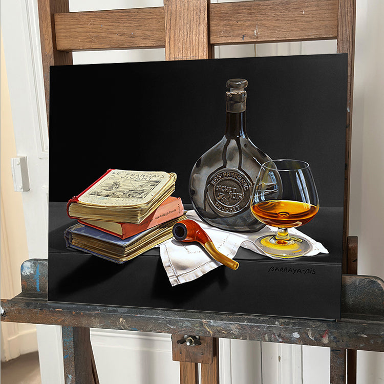 Le Français vivant. vu  présenté sur un chevalet. / Barraya-bis