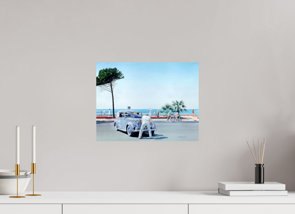 39 x 30 cm, Sur alu Dibond mat Le coup de la panne.