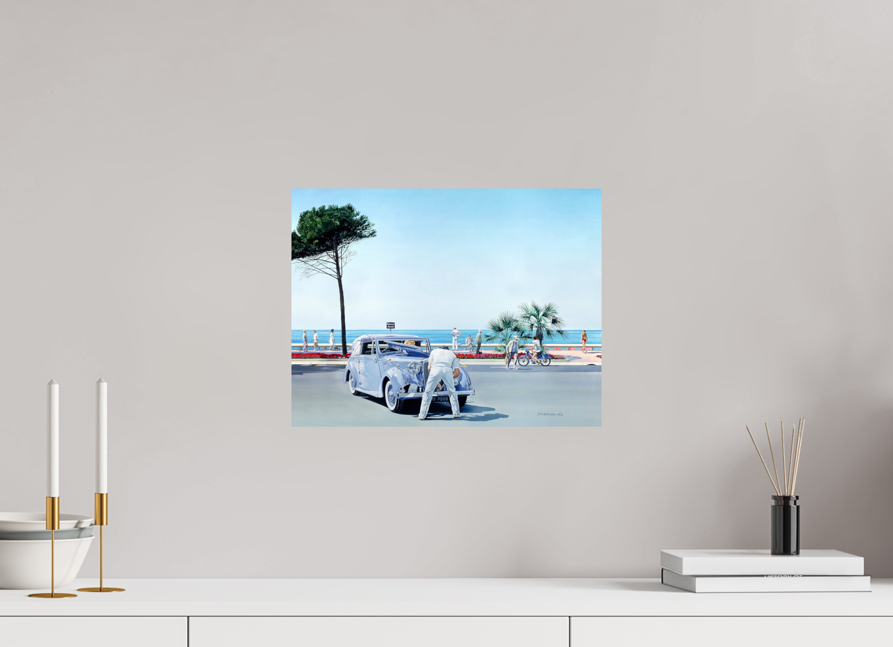 39 x 30 cm, Sur alu Dibond mat Le coup de la panne.