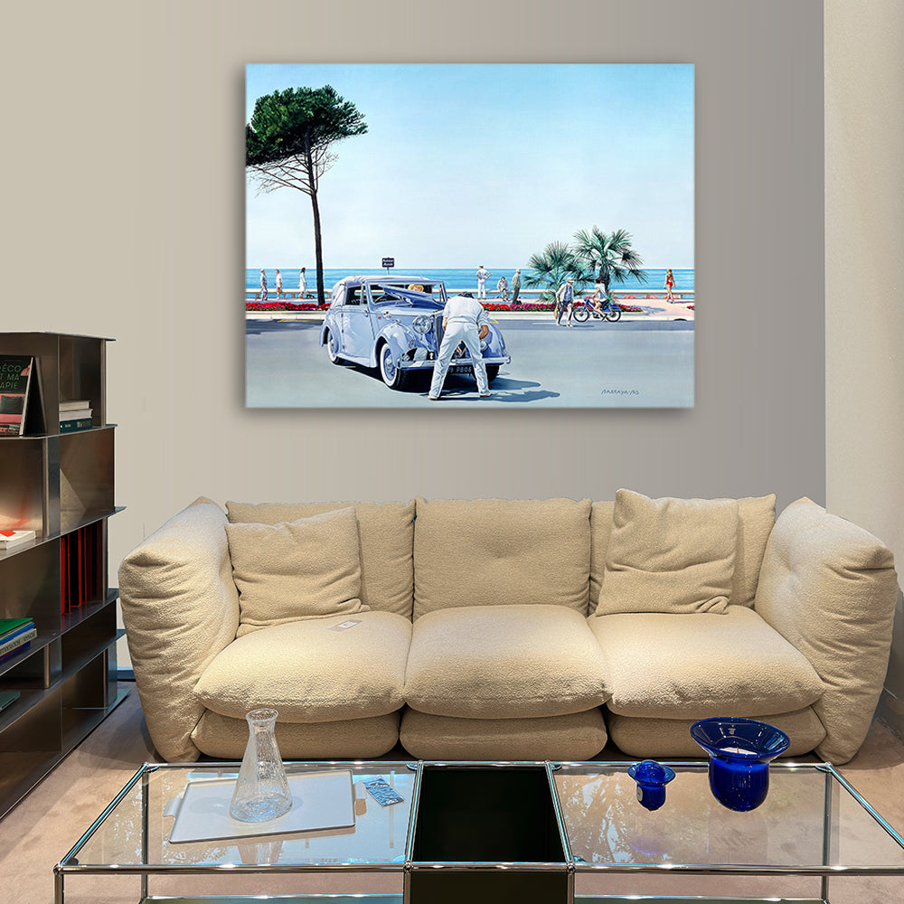 Le coup de la panne. Barraya-bis. vue dans living Impression numérique Haute résolution