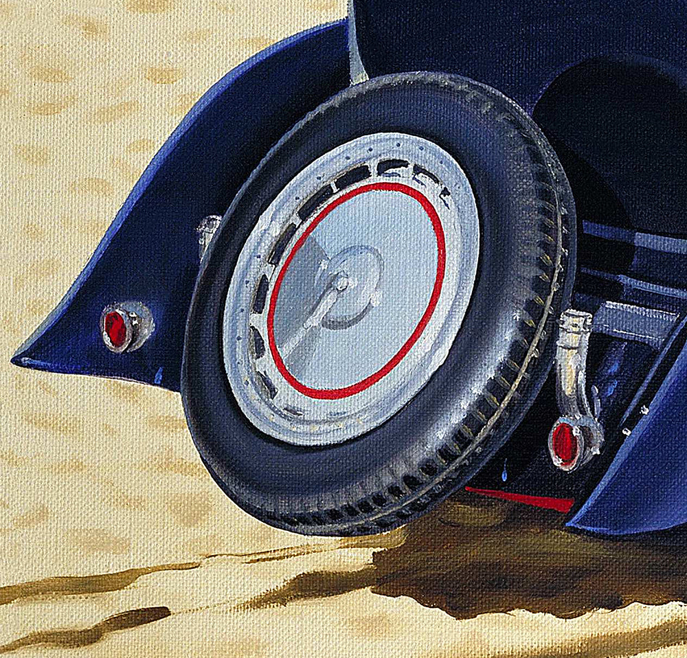 Plage_royale._BARRAYA-bis detail sur la roue de secours Impression numérique HR 