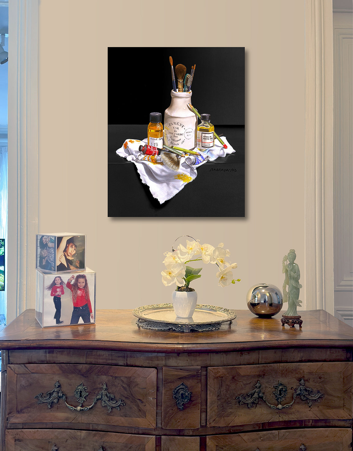 Saveurs et couleurs. Tableau imprimé haute résolution sur Dibond  Présenté dans l'entrée d'un bel appartement. / BARRAYA-BIS