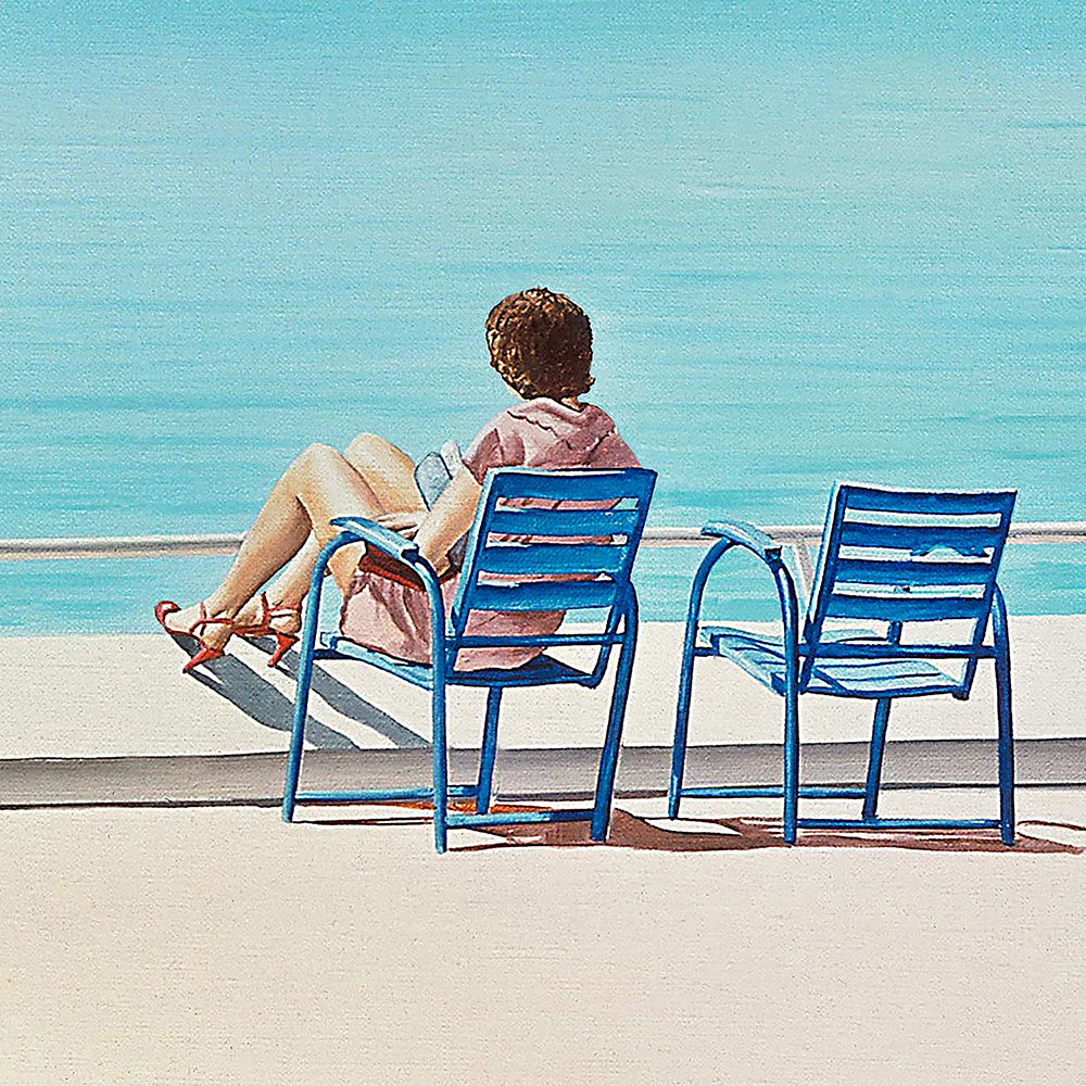 Sur la prom' zoom sur la jeune fille. Impression numérique HR Barraya-bis