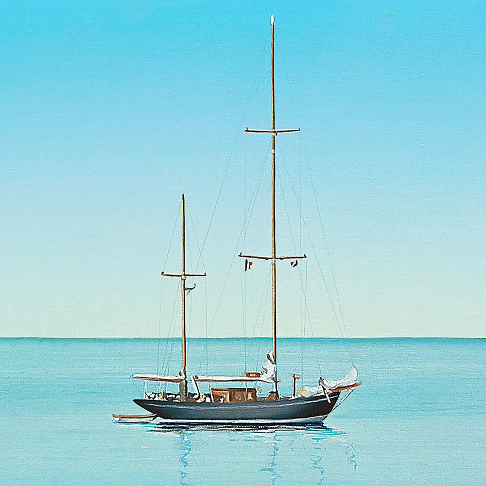 Sur la prom' zoom_sur le bateau Impression numérique Barraya-bis