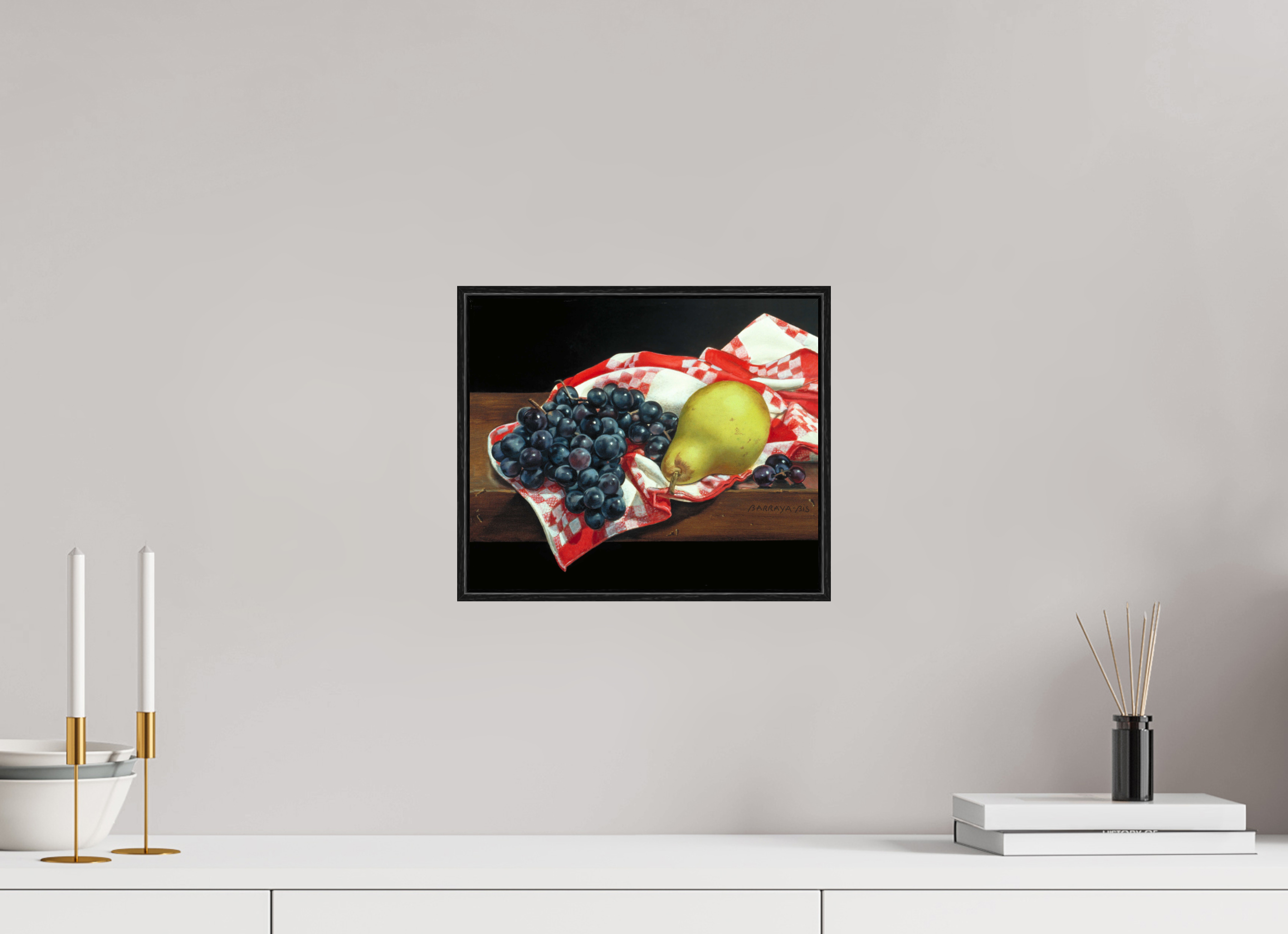 30 x 25 cm, Sur Alu Dibond Mat Cadre 6mm noir Sur le torchon.