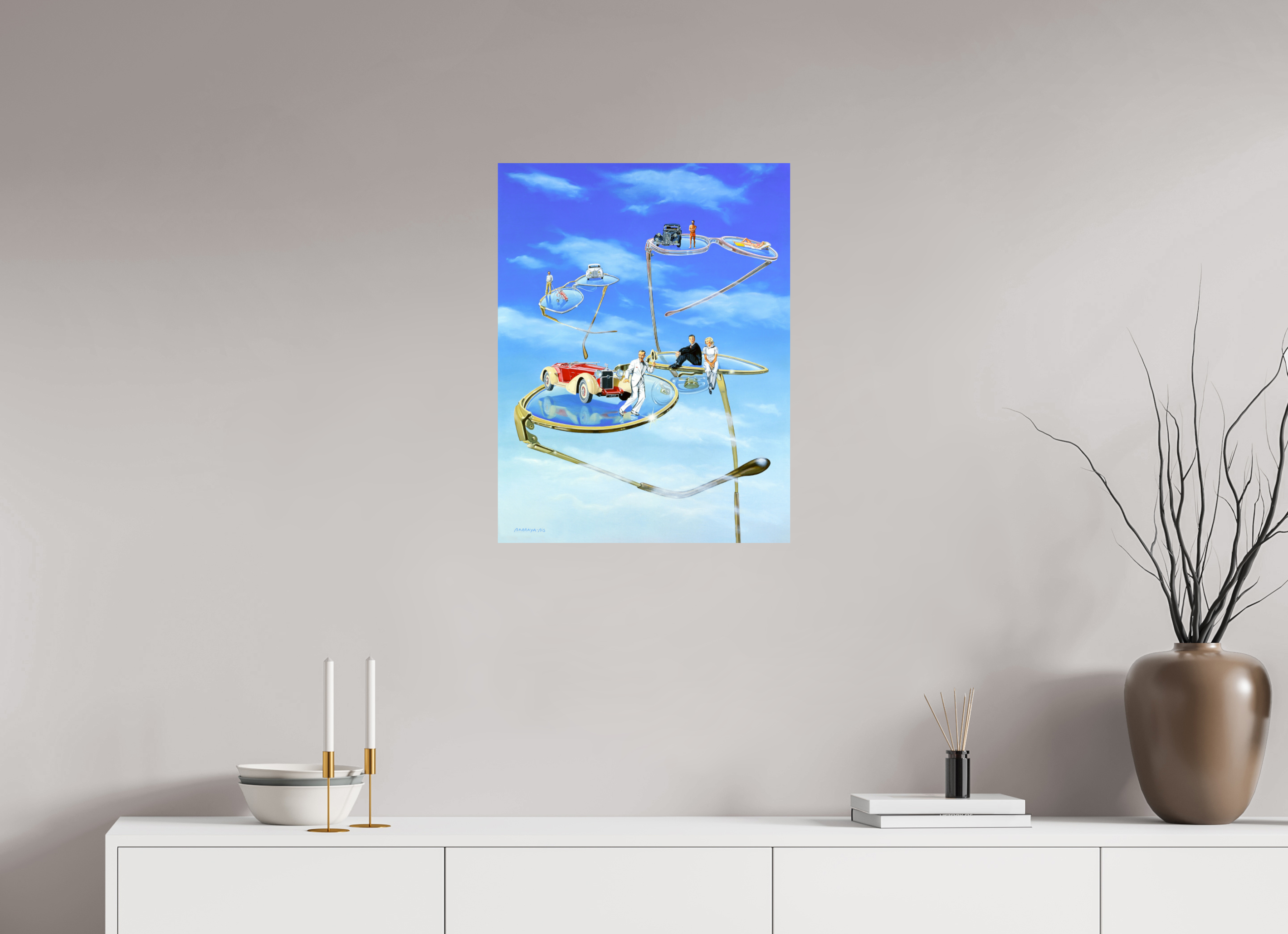 50 x 65 cm, Sur alu Dibond mat Tap-Dance.