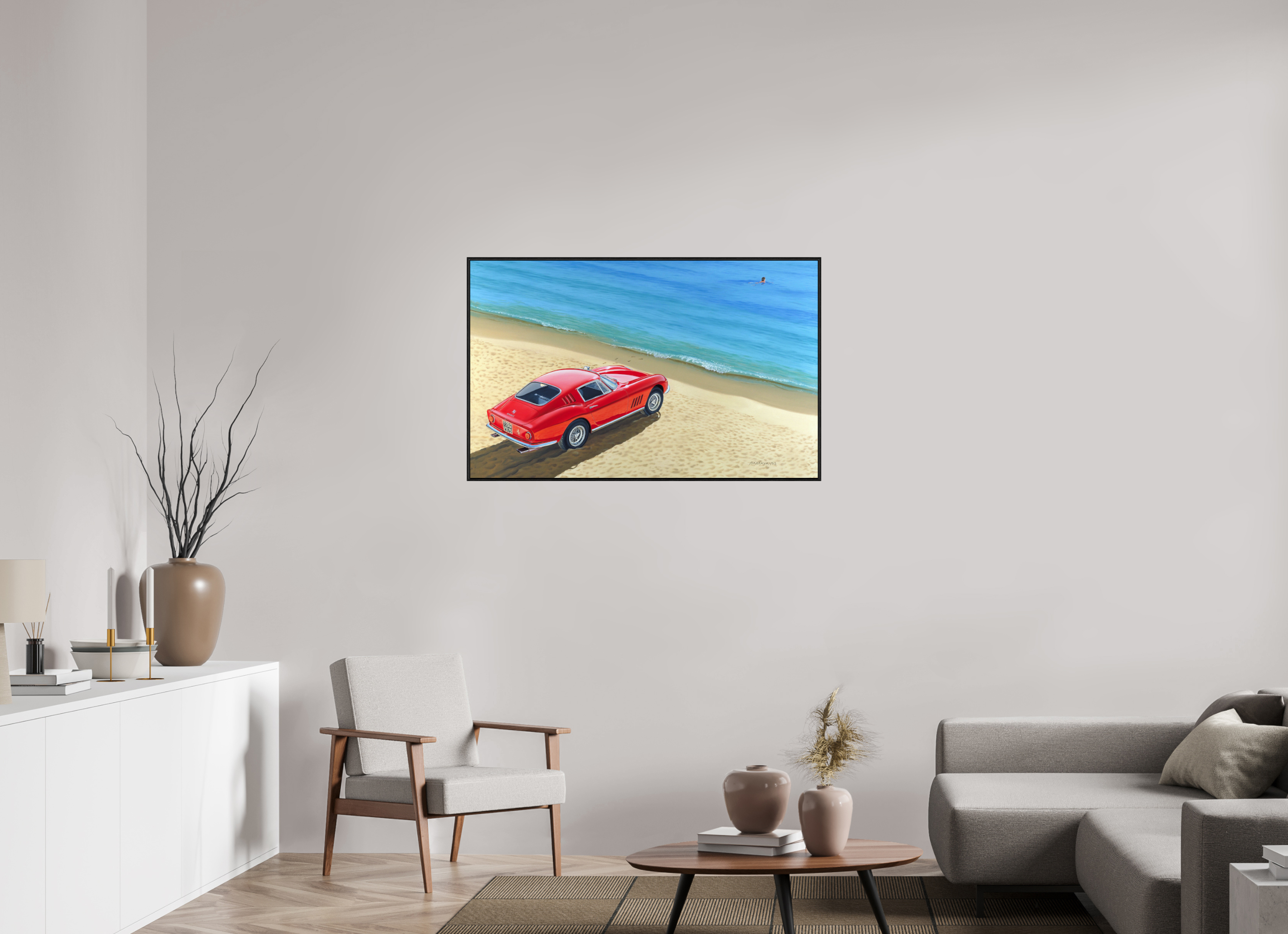 112 x 70 cm, Sur Alu Dibond Mat Cadre 6mm noir Toujours plus loin.