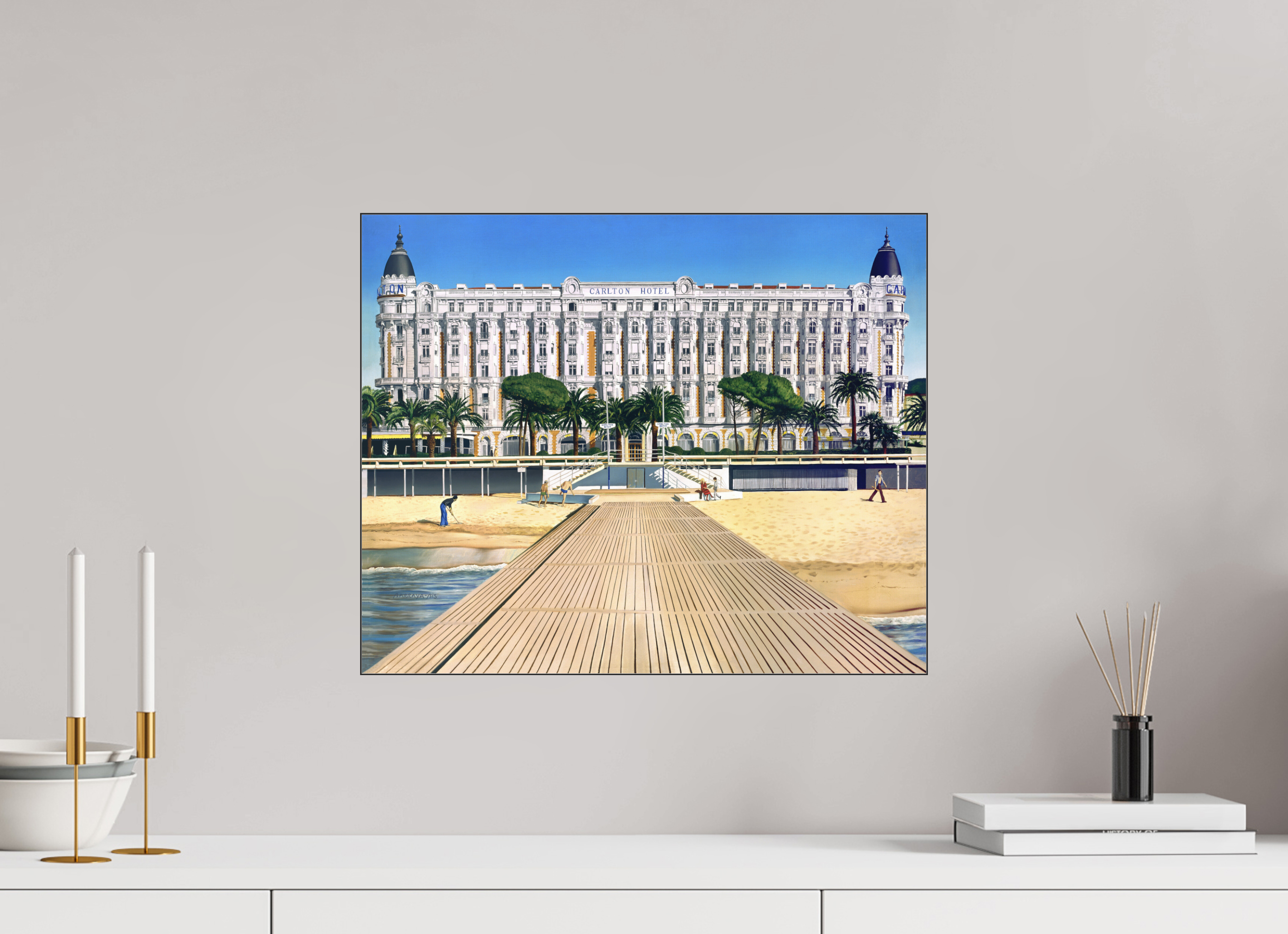 49,2 x 40 cm, Sous Plexiglas Brillant Cadre Fin Noir La star des Tzars.