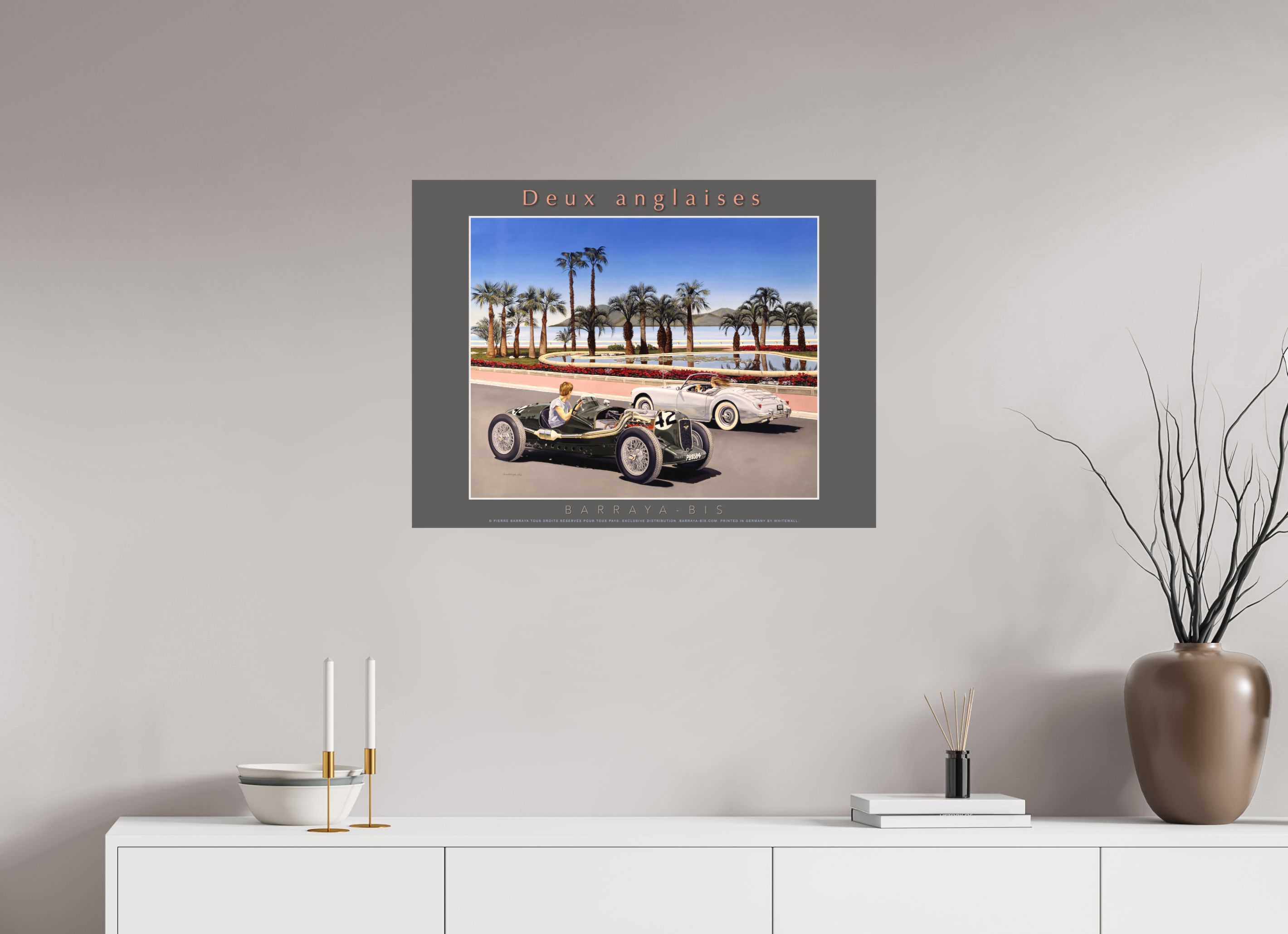 80 x 60 cm, sur papier mat Affiche Deux anglaises.