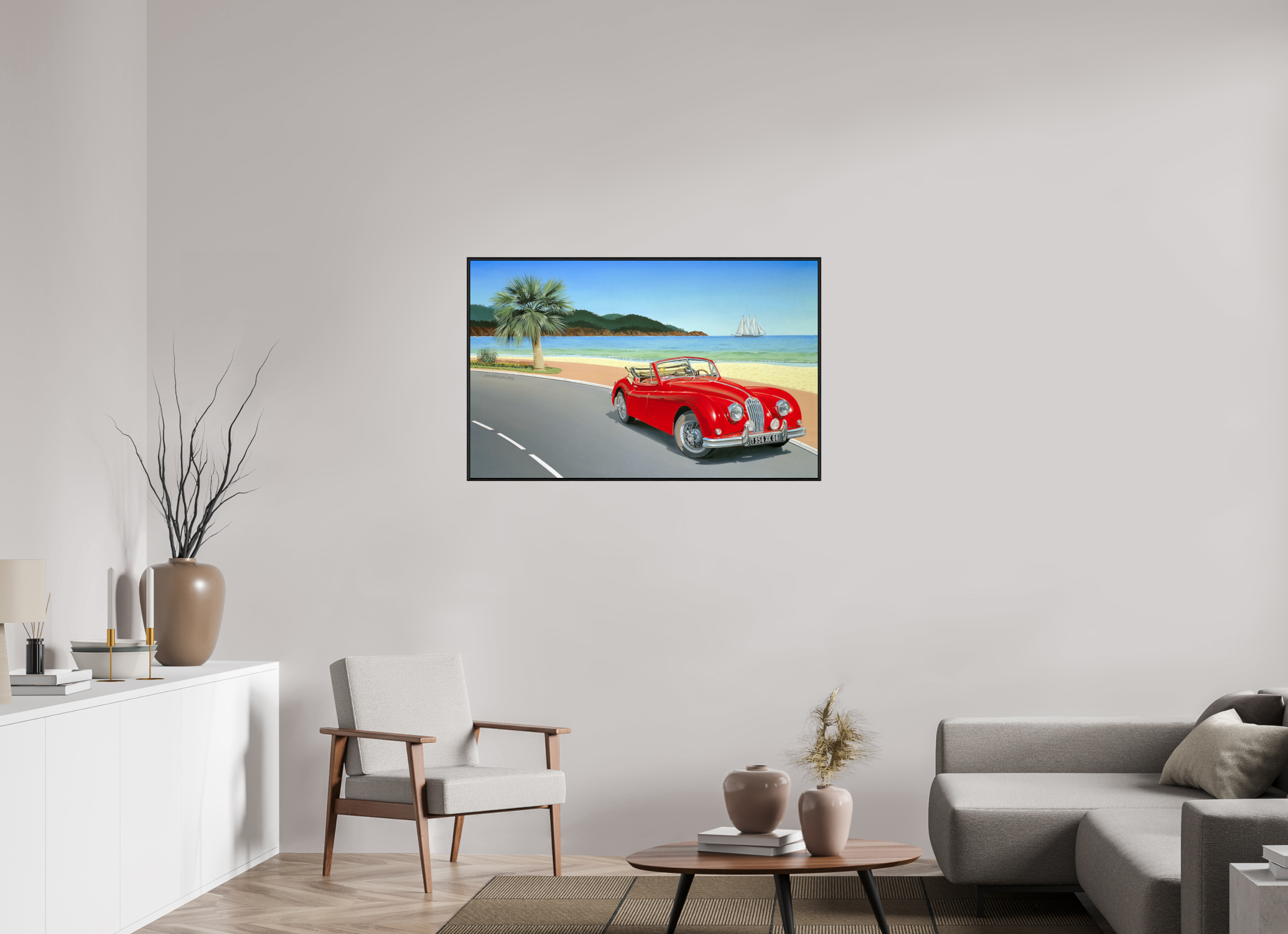 112 x 70 cm, Sur Alu Dibond Mat Cadre 6mm noir Élégance.